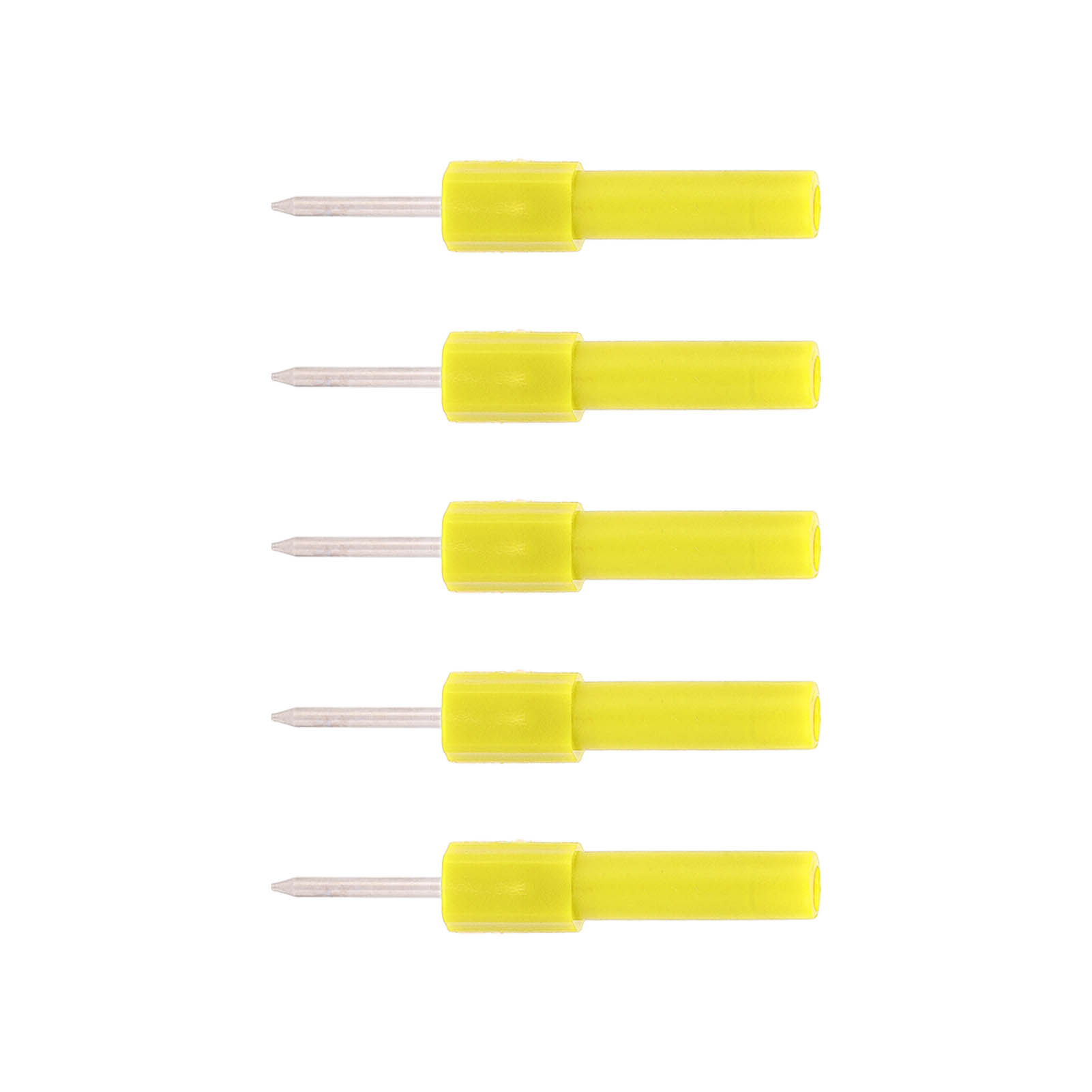 Packung Mit 5 Rückseitig Isolierten Messspitzen, Diagnosenadeln Für Multimeter, 4-mm-bananenstecker, Gelb
