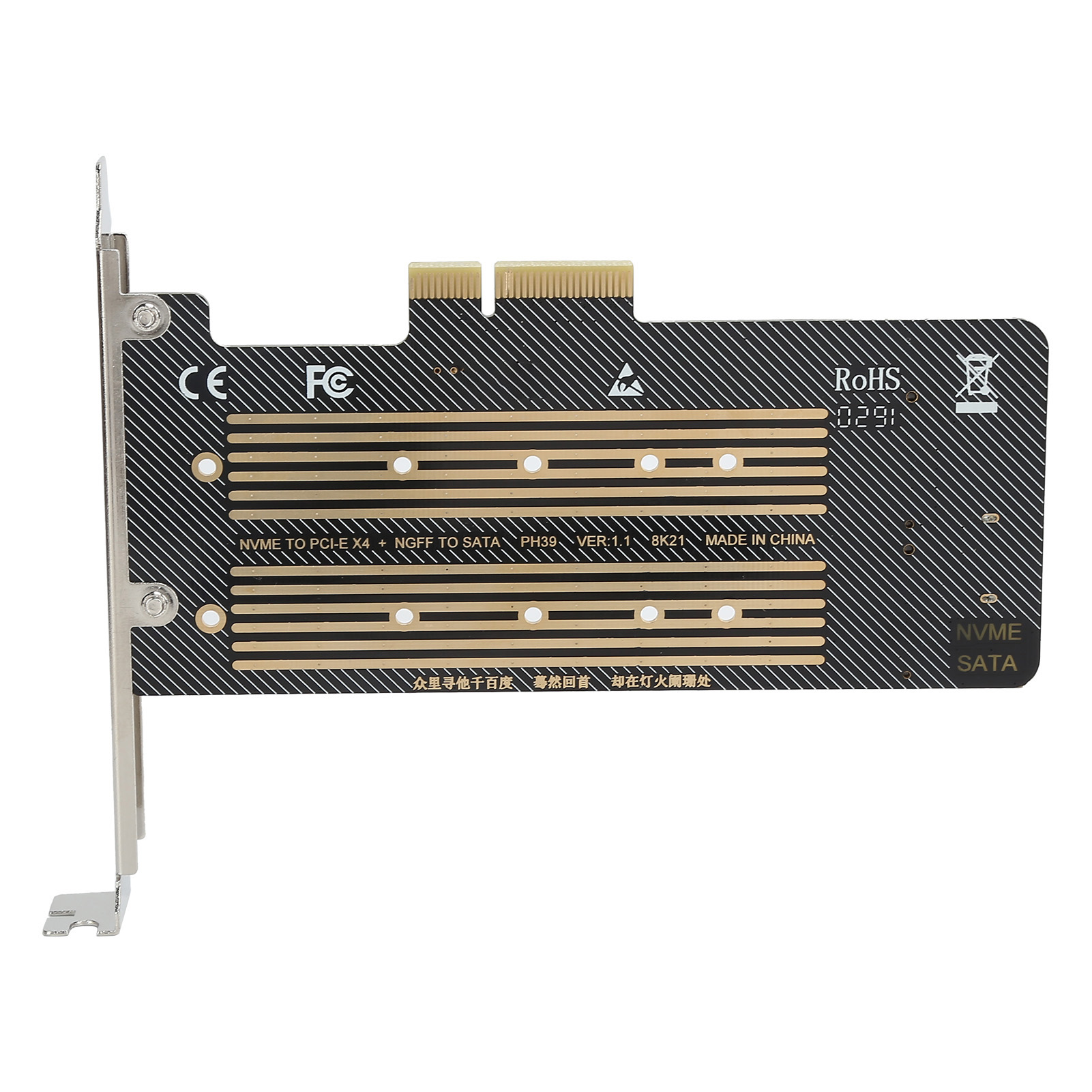 Riser-karte Ssd Zu Pcie Sata Dualdisk Transfer Erweiterungskarte Für Windows, Os X Und Linux