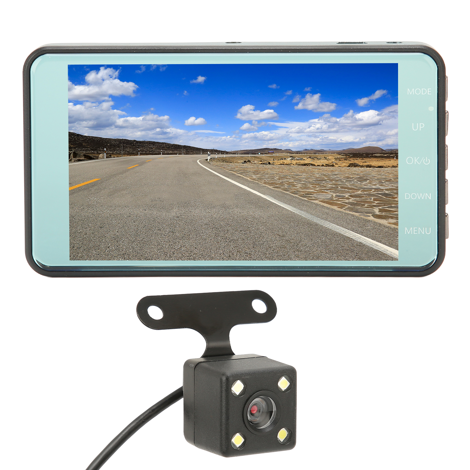 4-zoll-dashcam, 1080p-bildschirm, G-sensor, 170°-weitwinkel, Loop-aufnahme, Bewegungserkennung, Dvr X96