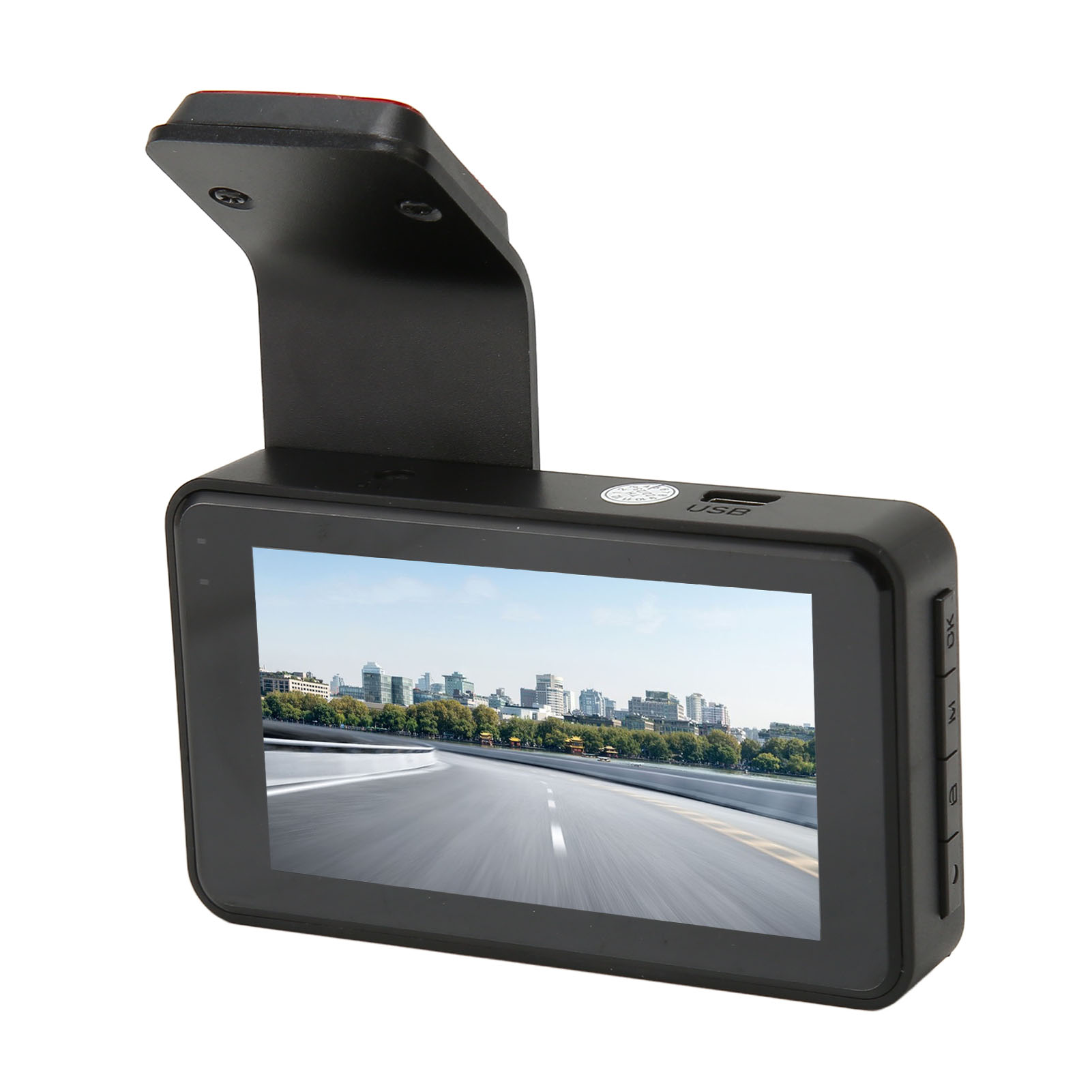 Front- Und Rückfahrkamera, 3-zoll-bildschirm, 1296p-hd-auflösung, Wlan, Fernbedienung, 170°-weitwinkel, Dashcam-aufzeichnung Bei Unfällen