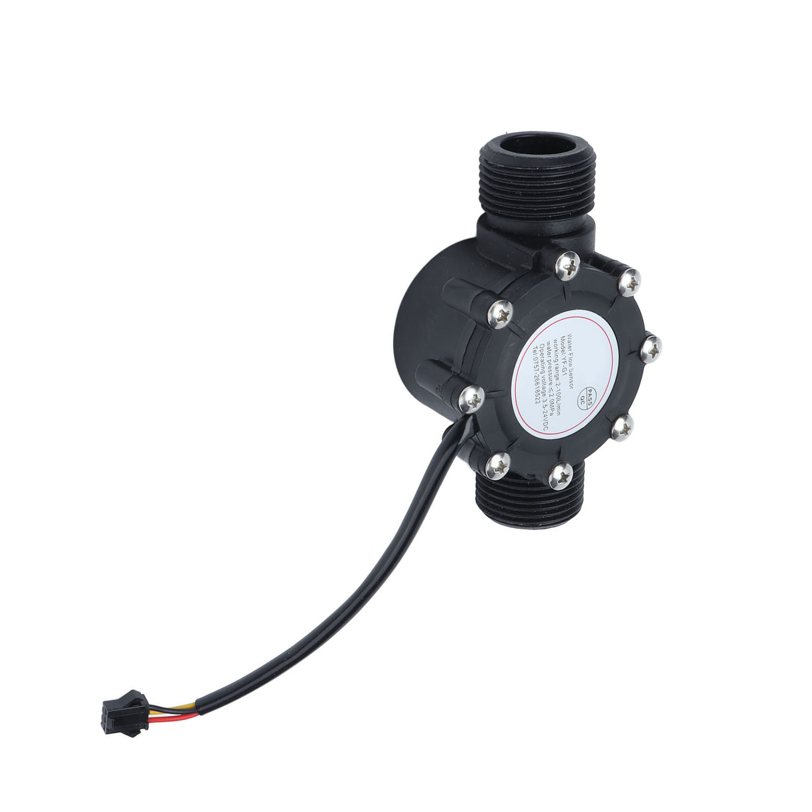 Wasserdurchflusssensor, Dn25 1,3" Nylon-durchflussmesser Für Schwimmbadrohre Und Wassersysteme