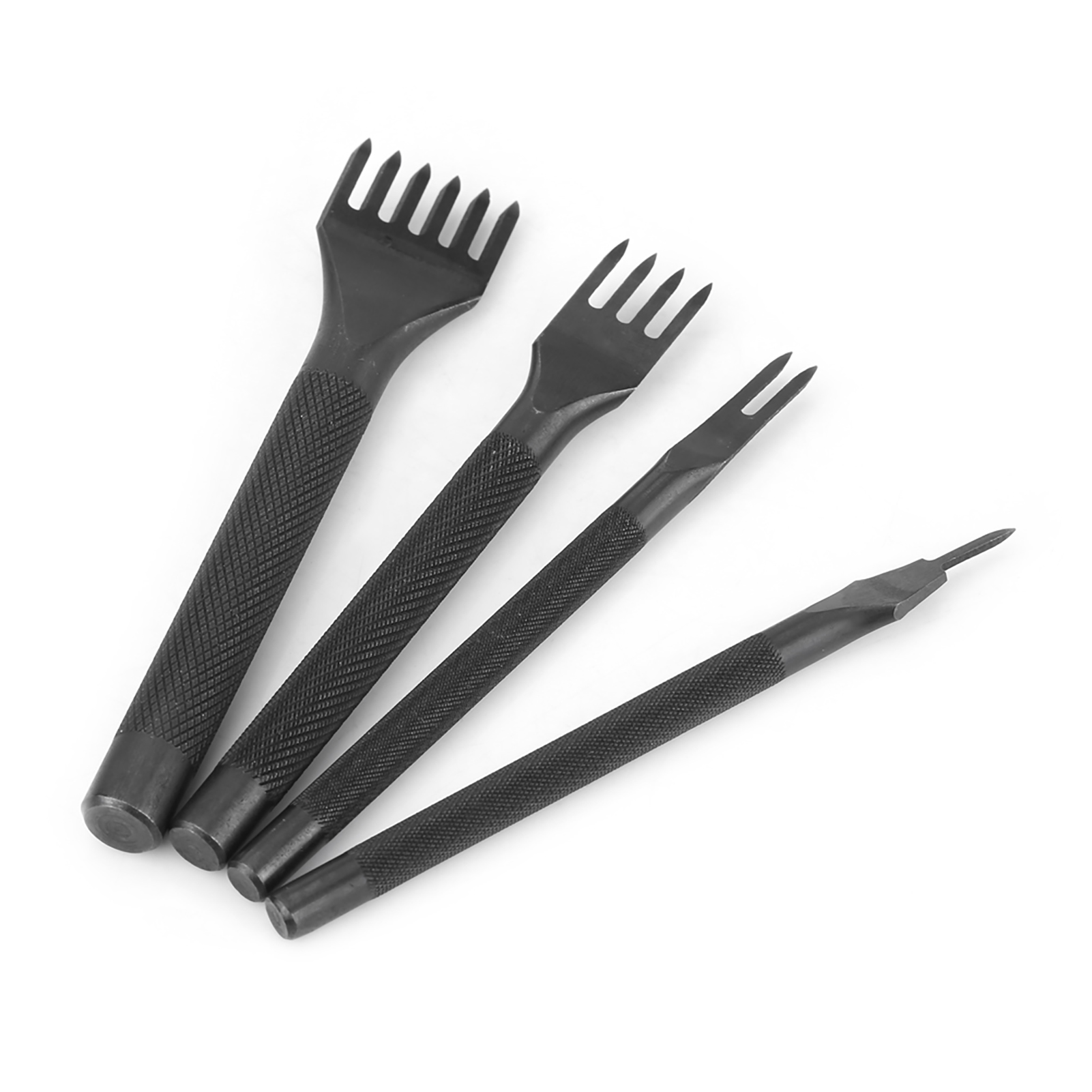 Diy-lederlochwerkzeug-set (4-teiliges Set) (1+2+4+6 Zähne)