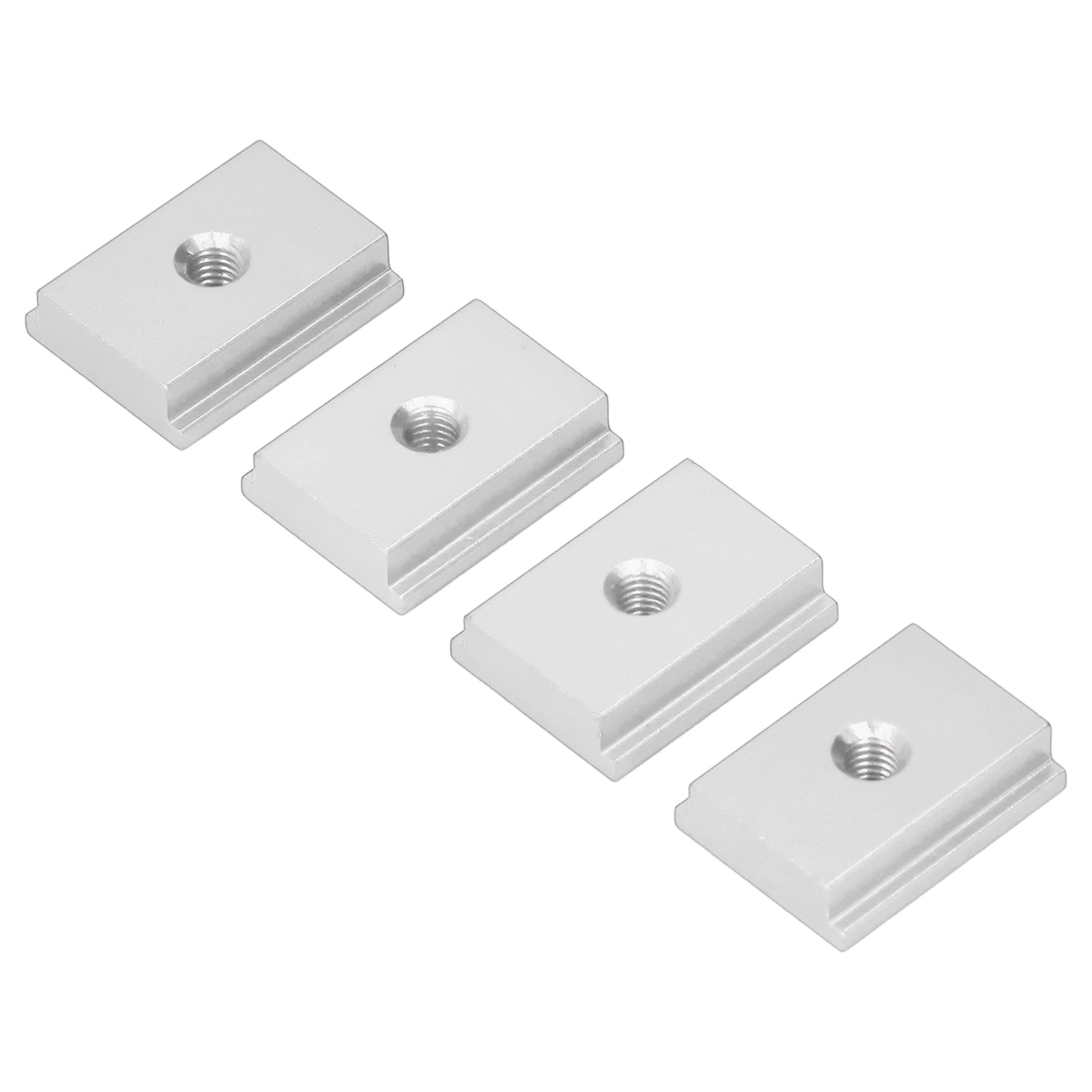 T-nut-gleitmuttern, Aluminiumlegierung, Für Holzbearbeitung, Linearführungsteile, Serie 30, M6, Silber