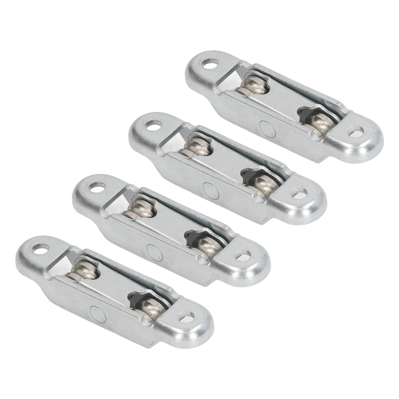 4-teilige Doppelrollenscheibe Mit Nut, Edelstahl, Für Schiebetüren Oder Fenster (16 Mm)