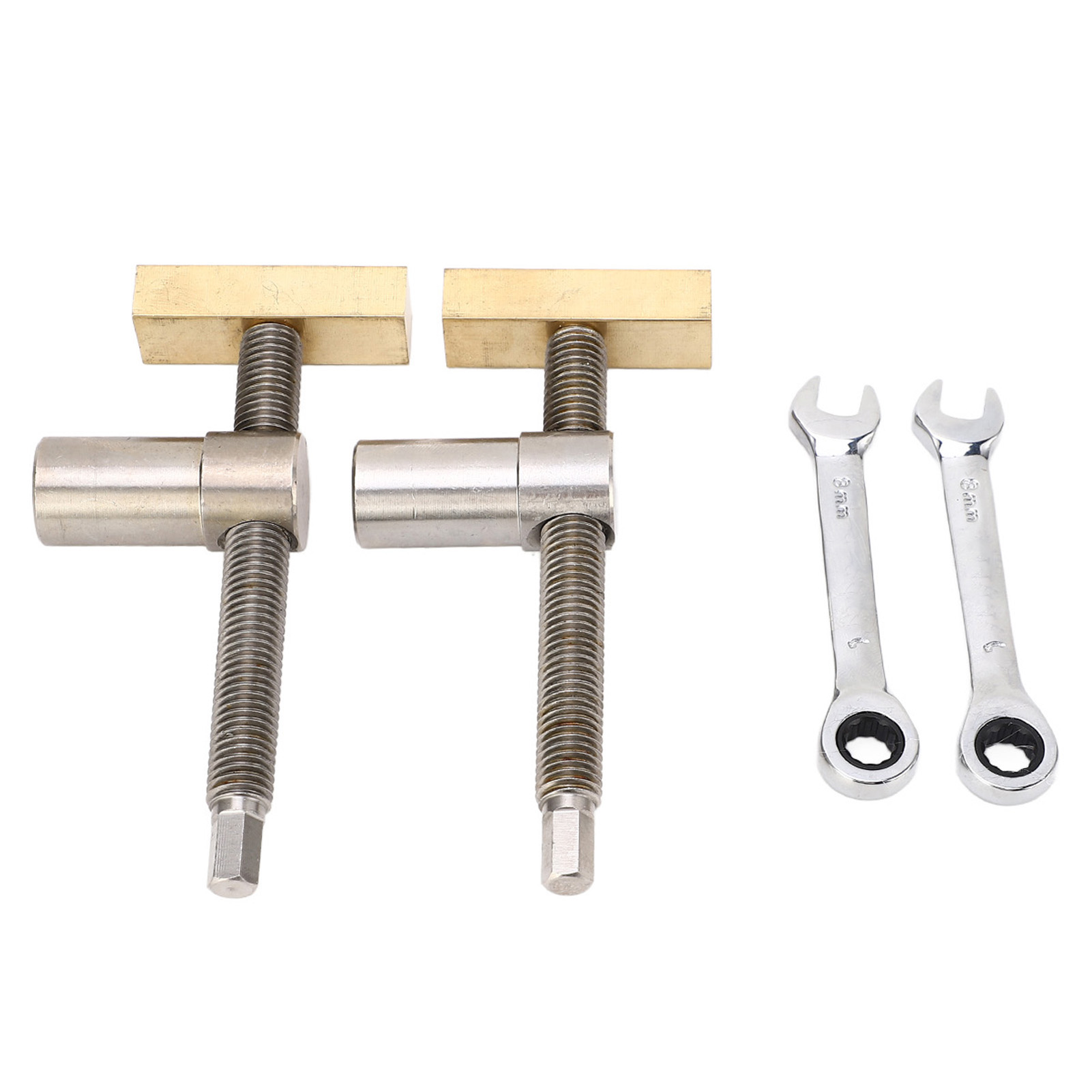 Werkbankklemme Für Holzbearbeitung, Block Aus Edelstahl Und Messing, Bankhaken-schraubstock, Schnellspanner, Stahlfarbe, 20 Mm/7,9 Zoll