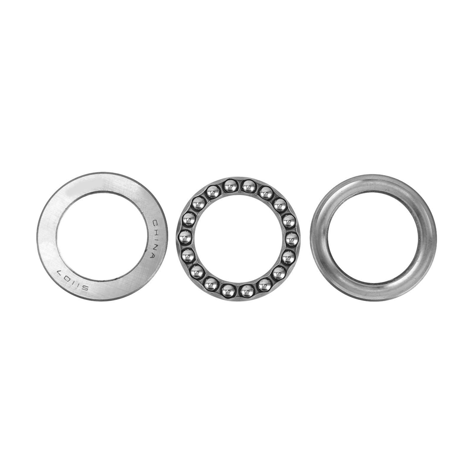 Satz Mit 5 Flachen Axial-schubkugellagern Aus Stahl, Extra Leichte Ausführung, Industriezubehör 51107