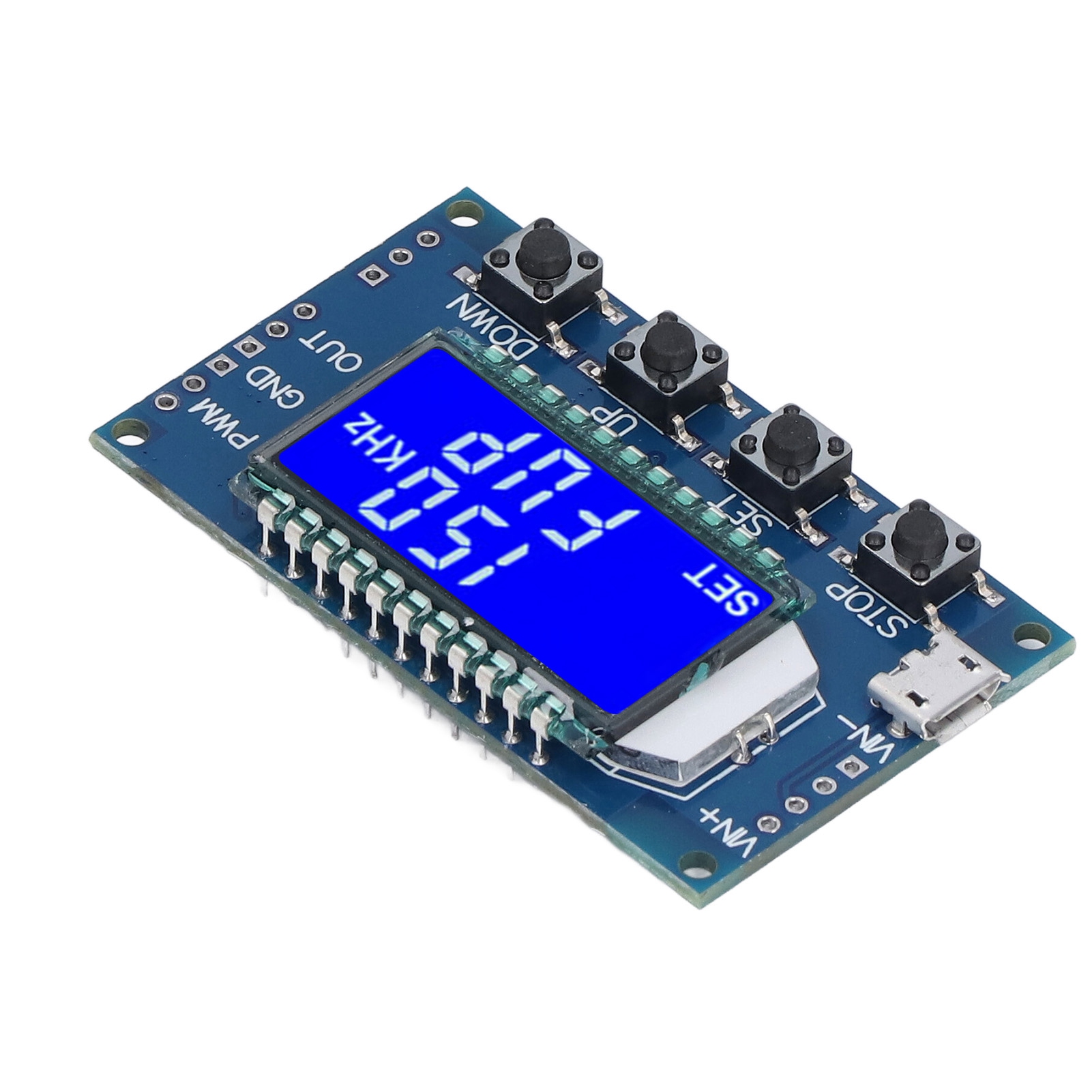 Pwm-impuls-rechteckwellen-signalgeneratormodul Mit Lcd-bildschirm Und Einstellbarer Frequenz