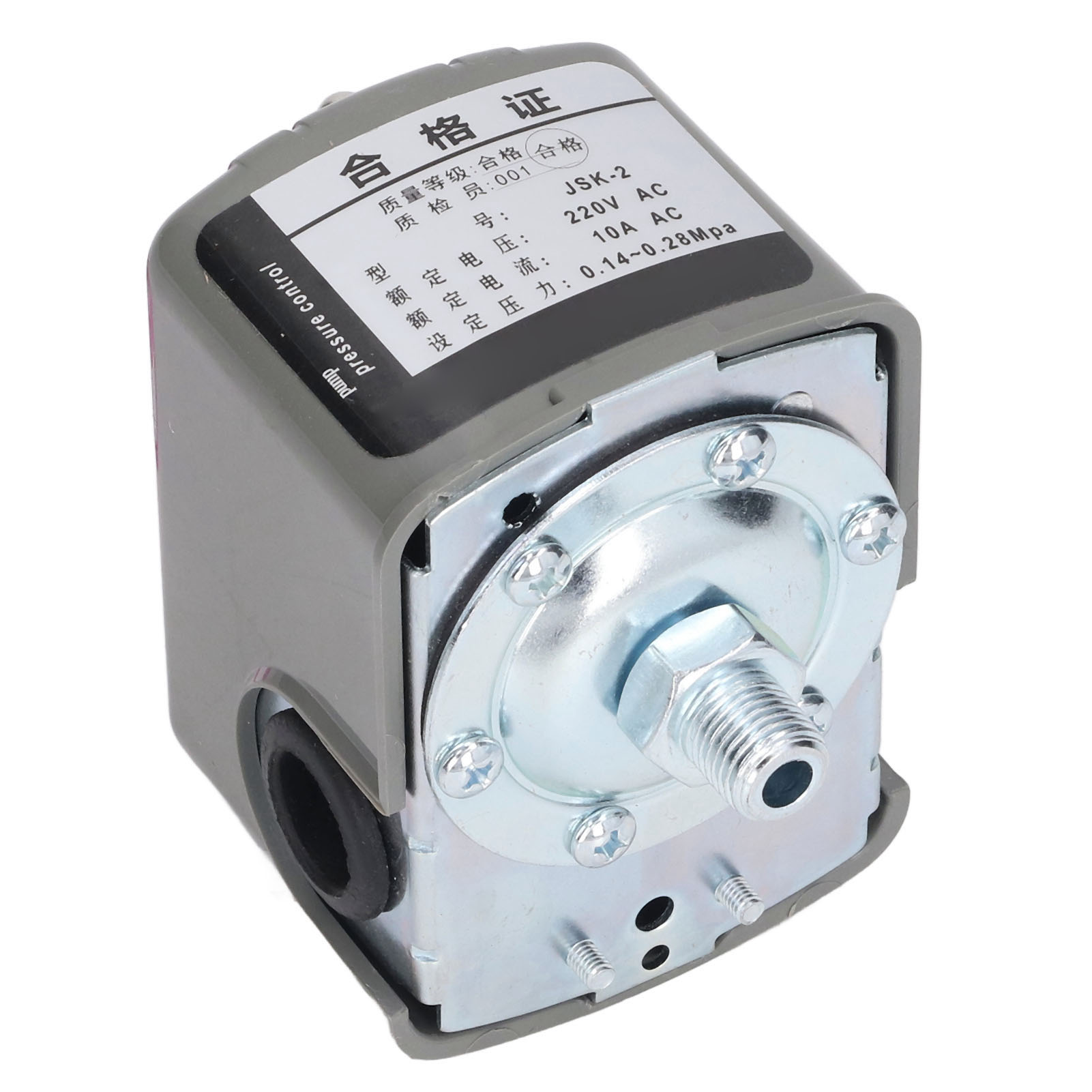 Druckschalter Für Wasserpumpe, Einstellbarer Druckschalter, 1/4"-npt-außengewinde, 220 V Wechselstrom, 10 A