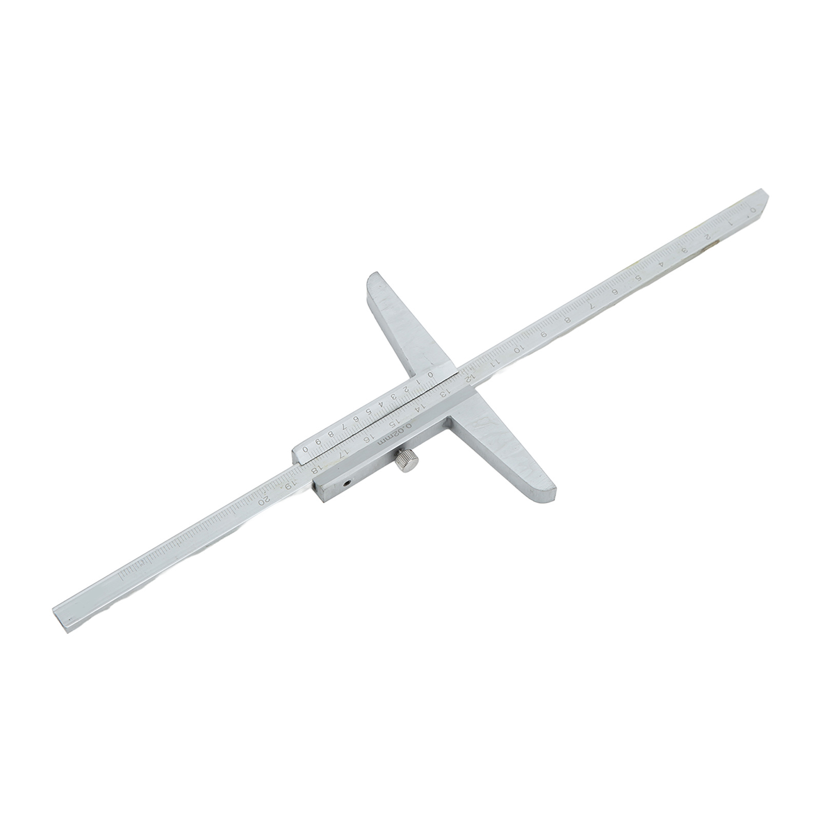 Messschieber Aus Matt Verchromtem Edelstahl, Klare Und Gut Ablesbare Skala, Messbereich Von 0 Bis 200 Mm / 0 Bis 7,9 Zoll.