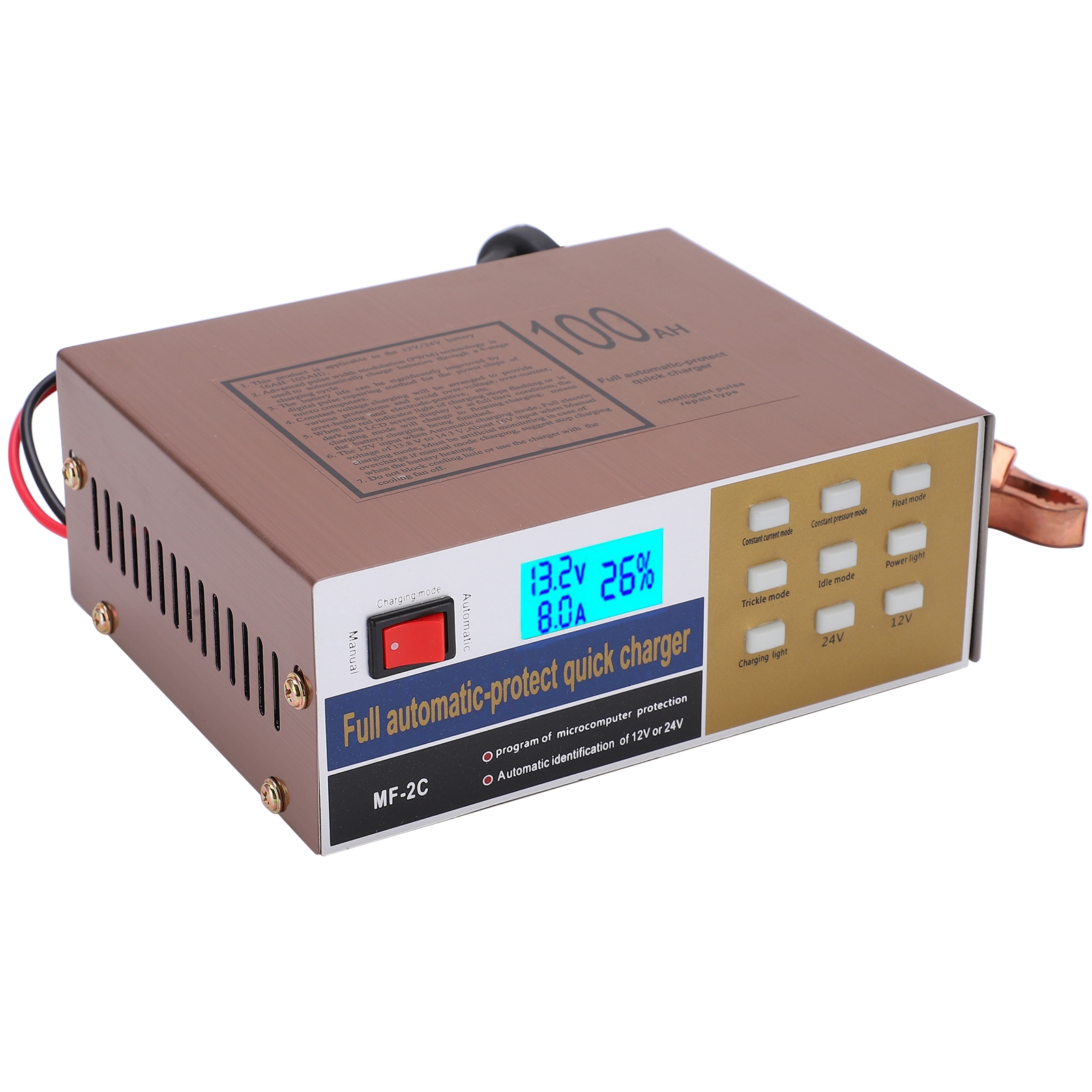 220-w-smart-batterieladegerät (12 V/24 V) Für Auto Und Motorrad, Mf-2c Ac250veu-stecker