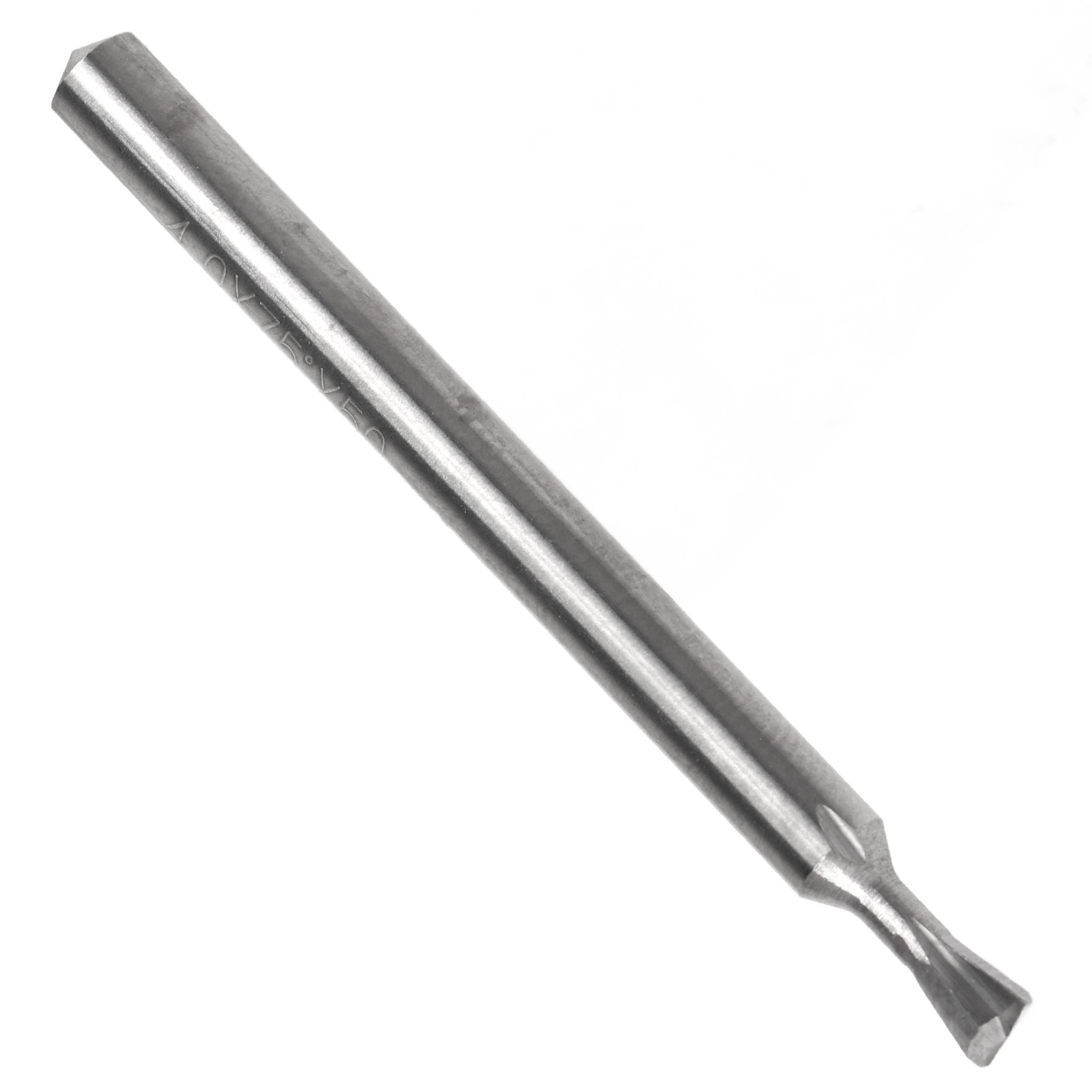Zweischneidiger 4-mm-hartmetall-schwalbenschwanzfräser Für Die Metallbearbeitung, 50 Mm Länge, 75° Winkel