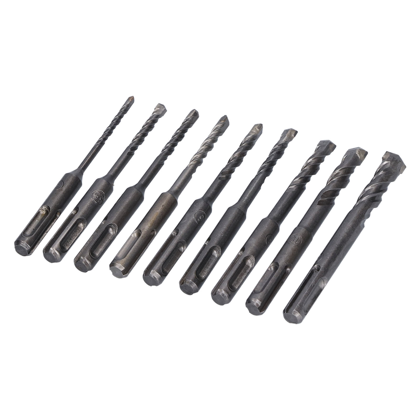 Hartmetallbestückter Steinbohrer-satz Für Schlagbohrmaschinen, Für Ziegel, Beton Und Gestein, Durchmesser 4–12 Mm, 160 Mm