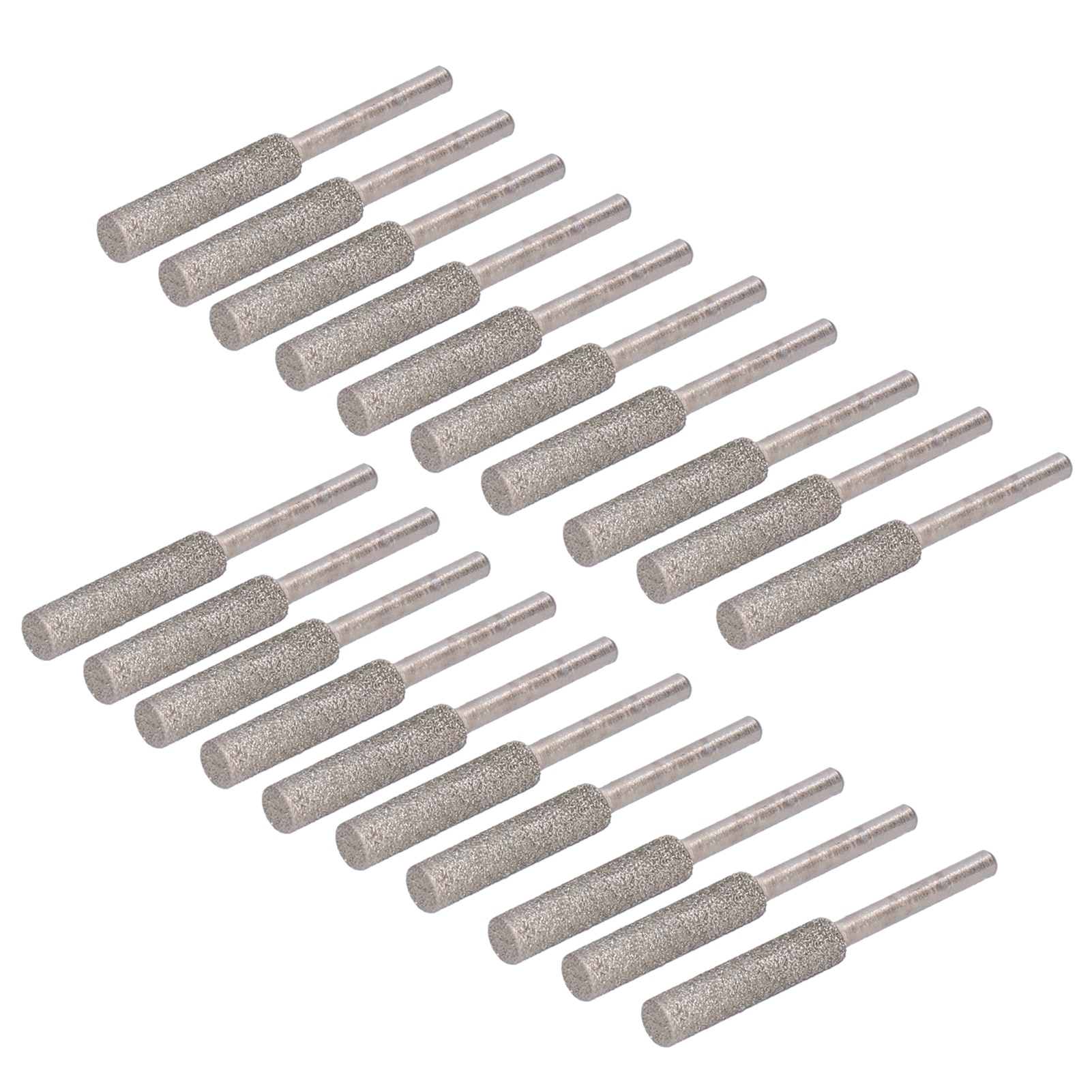 20-teiliges Kettensägen-schärfset, Rotierender Schleifkopf, Feile, Silberfarben, 5,5 Mm