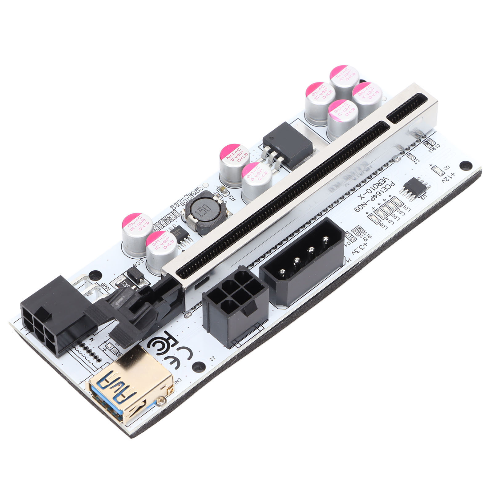 Pcie-erweiterungskarte, 8 Kondensatoren, 6-polige Schnittstelle, Stabiles Signal, Guter Kontakt, Pci-express-erweiterungskabel
