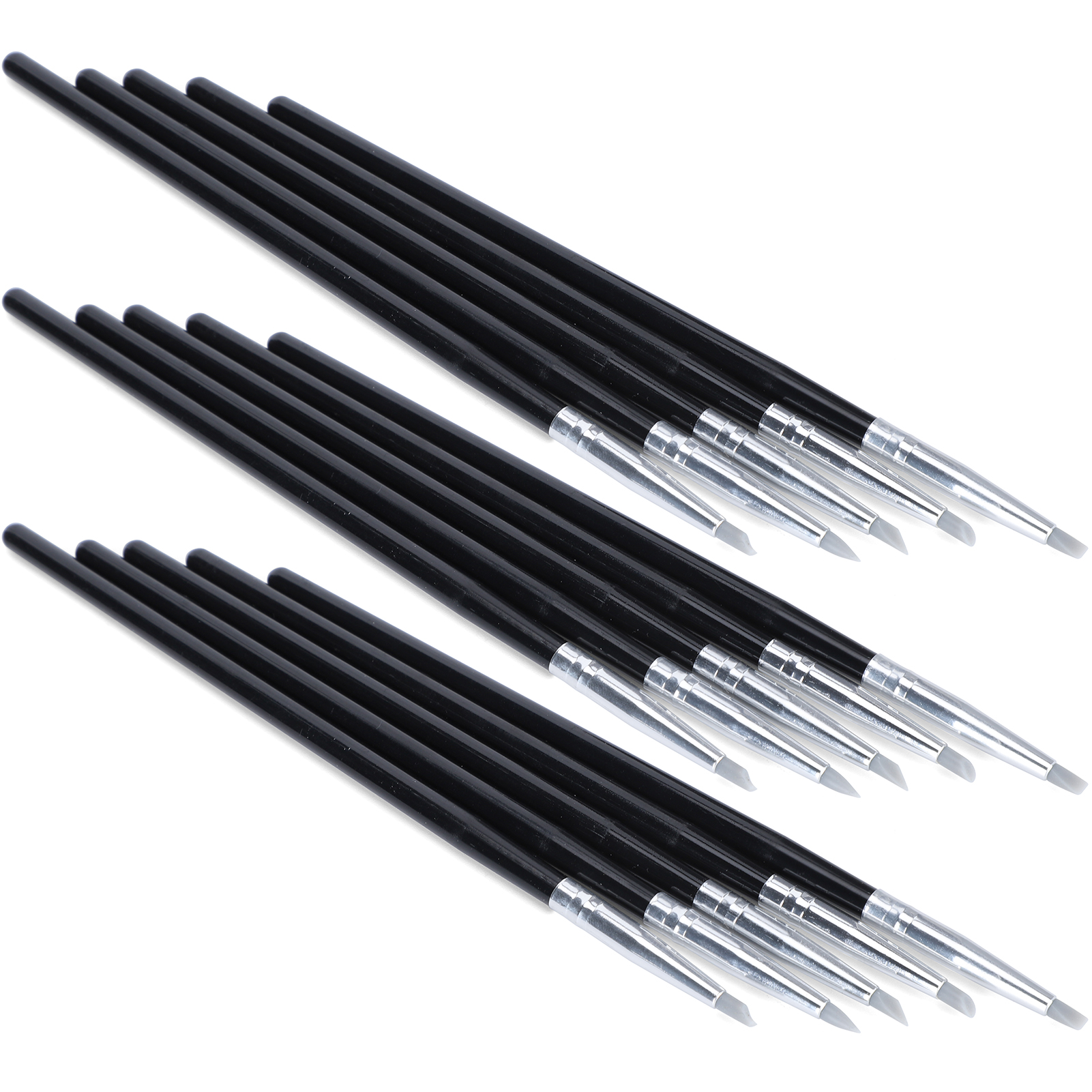 Set Mit 3 Pinseln Für Tonmodellierung Und Töpferei, Aquarellmalerei, Silikonstifte In Verschiedenen Größen