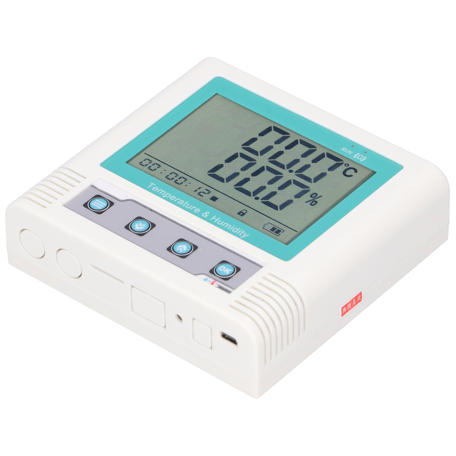 Integrierter Usb-datenlogger Für Temperatur Und Luftfeuchtigkeit, Lcd-bildschirm, 5-v-gleichstromsensor (26 W Gruppendaten)