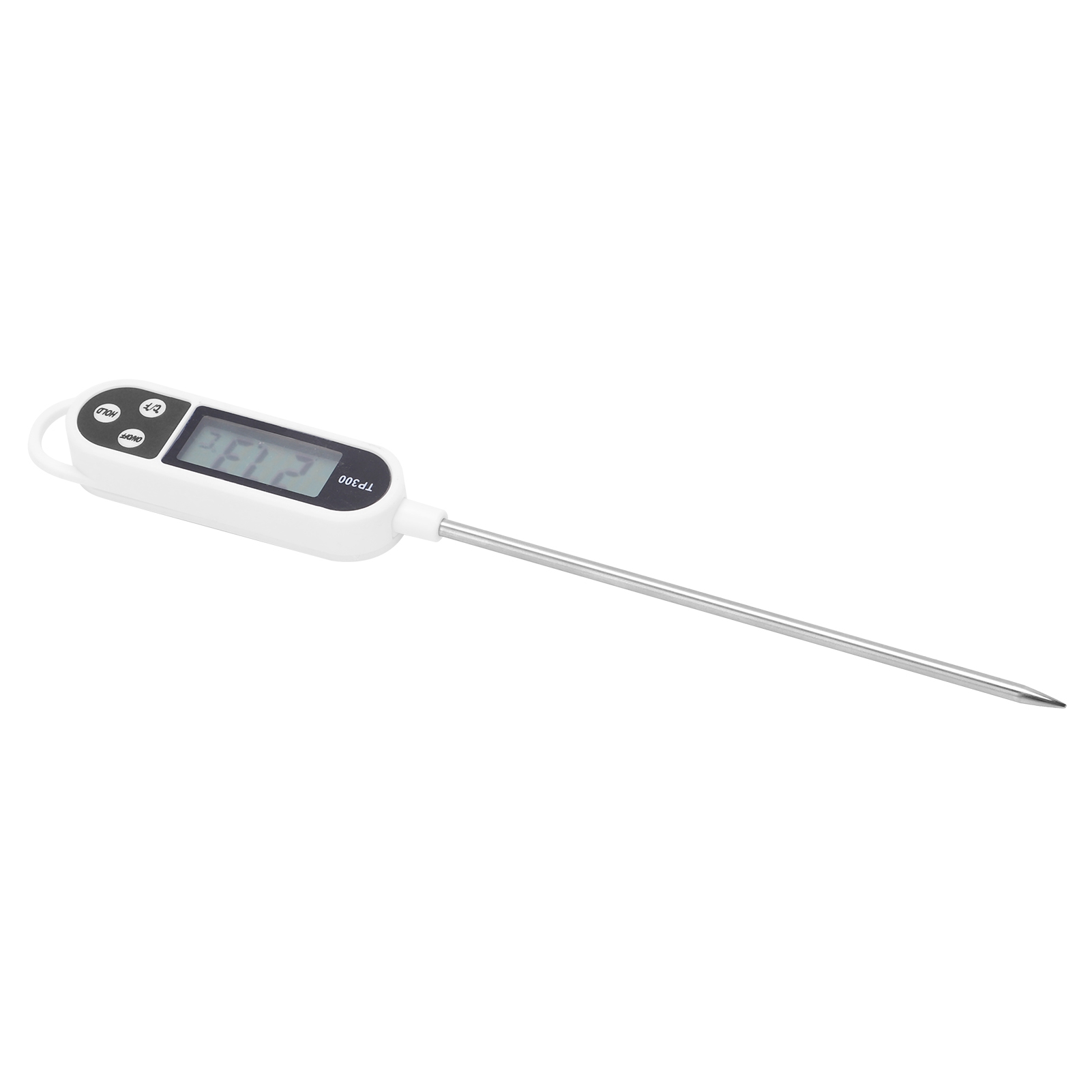 Lebensmittelthermometer Mit Sonde Für Den Hausgebrauch, Ideal Zum Messen Der Temperatur Von Lebensmitteln, Öl Und Wasser In Der Küche.