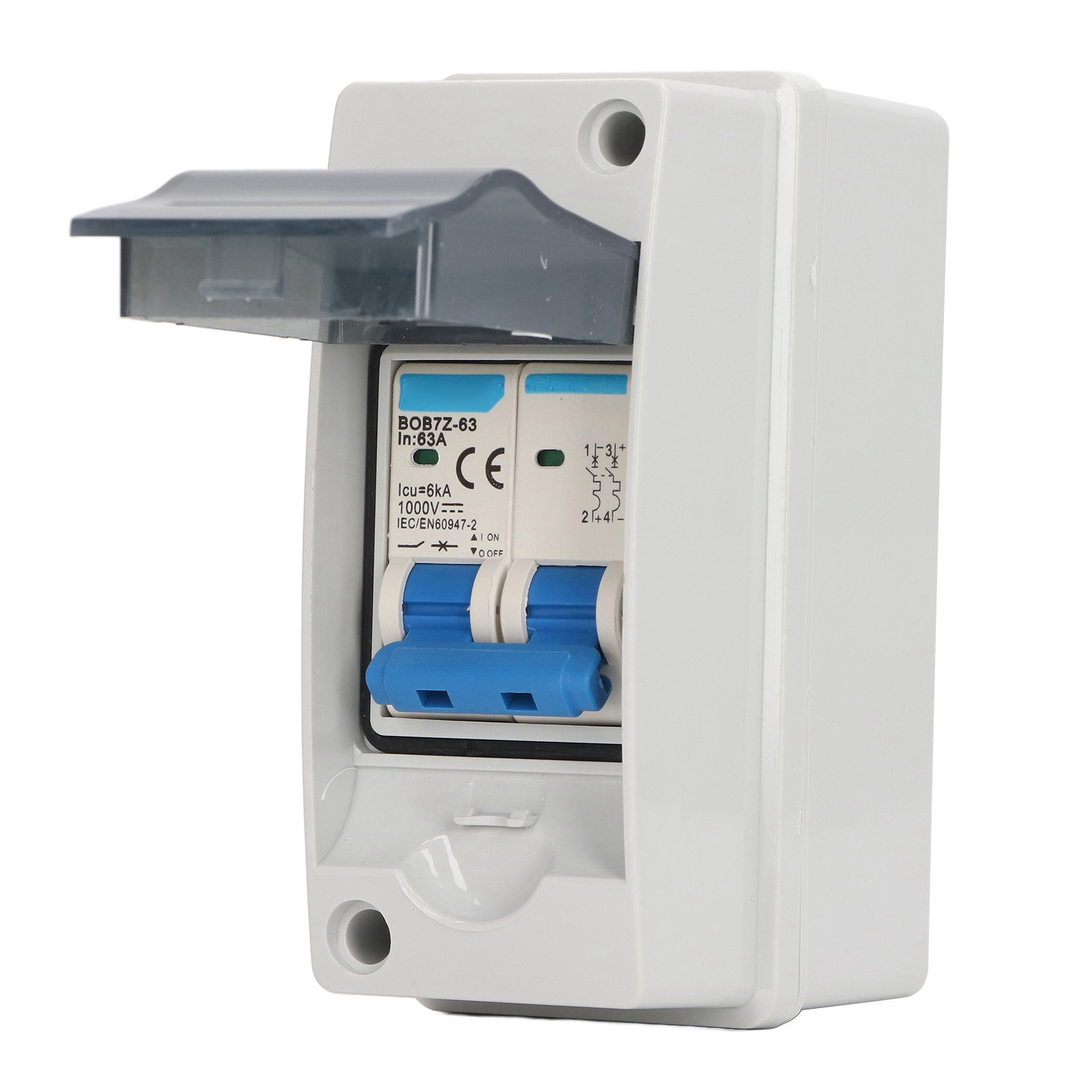Photovoltaik-solartrennschalter, Überspannungsschutz, Wasserdichter Leitungsschutzschalter Ip65, 63 A, 1000 V