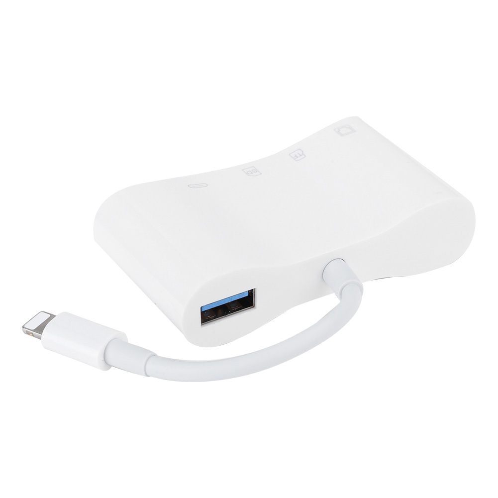 Nk-1034 5-in-1 Adapter Für Ios Zu Rj45 Otg-kartenleser Für Mobiltelefone
