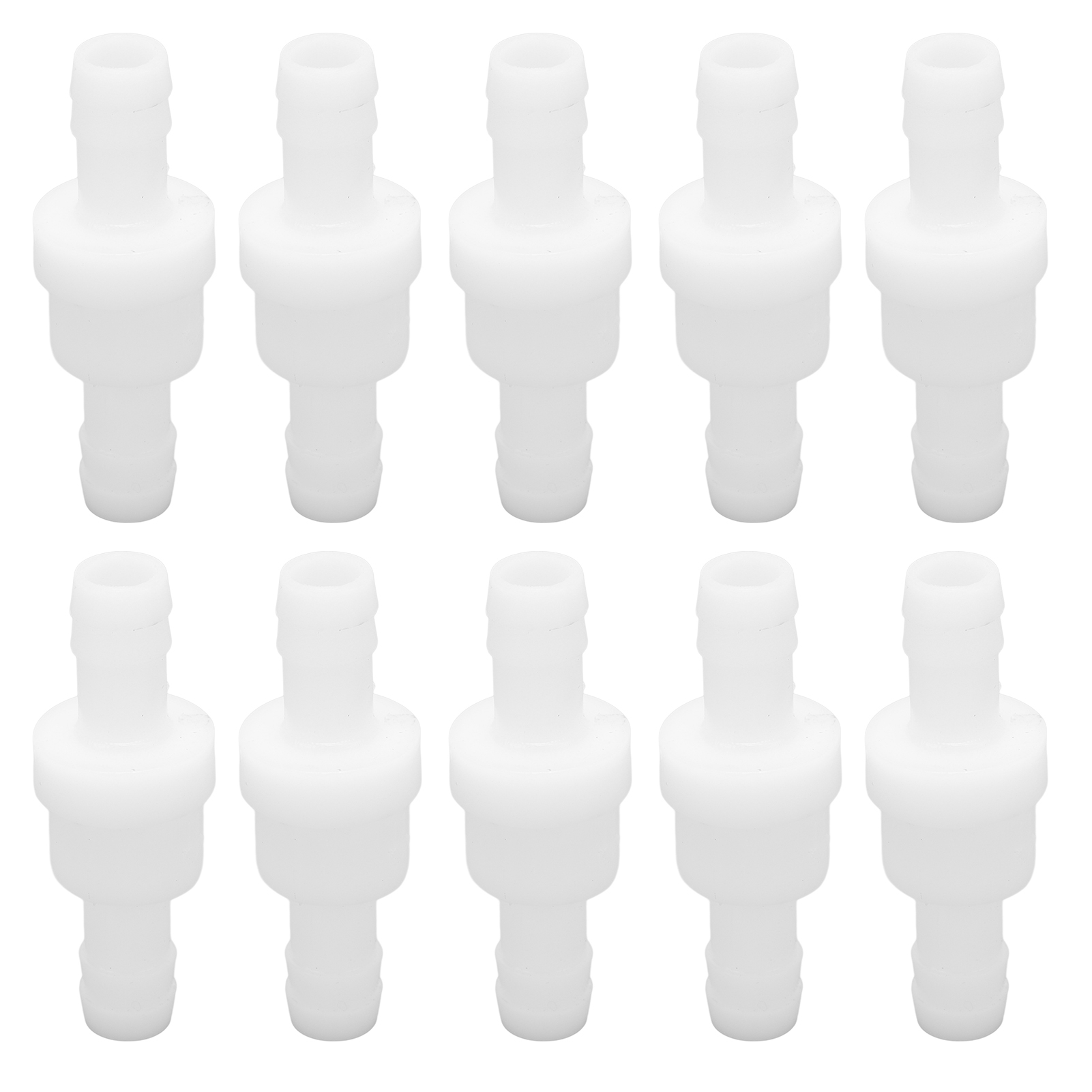Packung Mit 10 Pe-rückschlagventilen Für Aquarienluftpumpen, Geeignet Für Die Chemische Industrie, 10 Mm, Weiß.