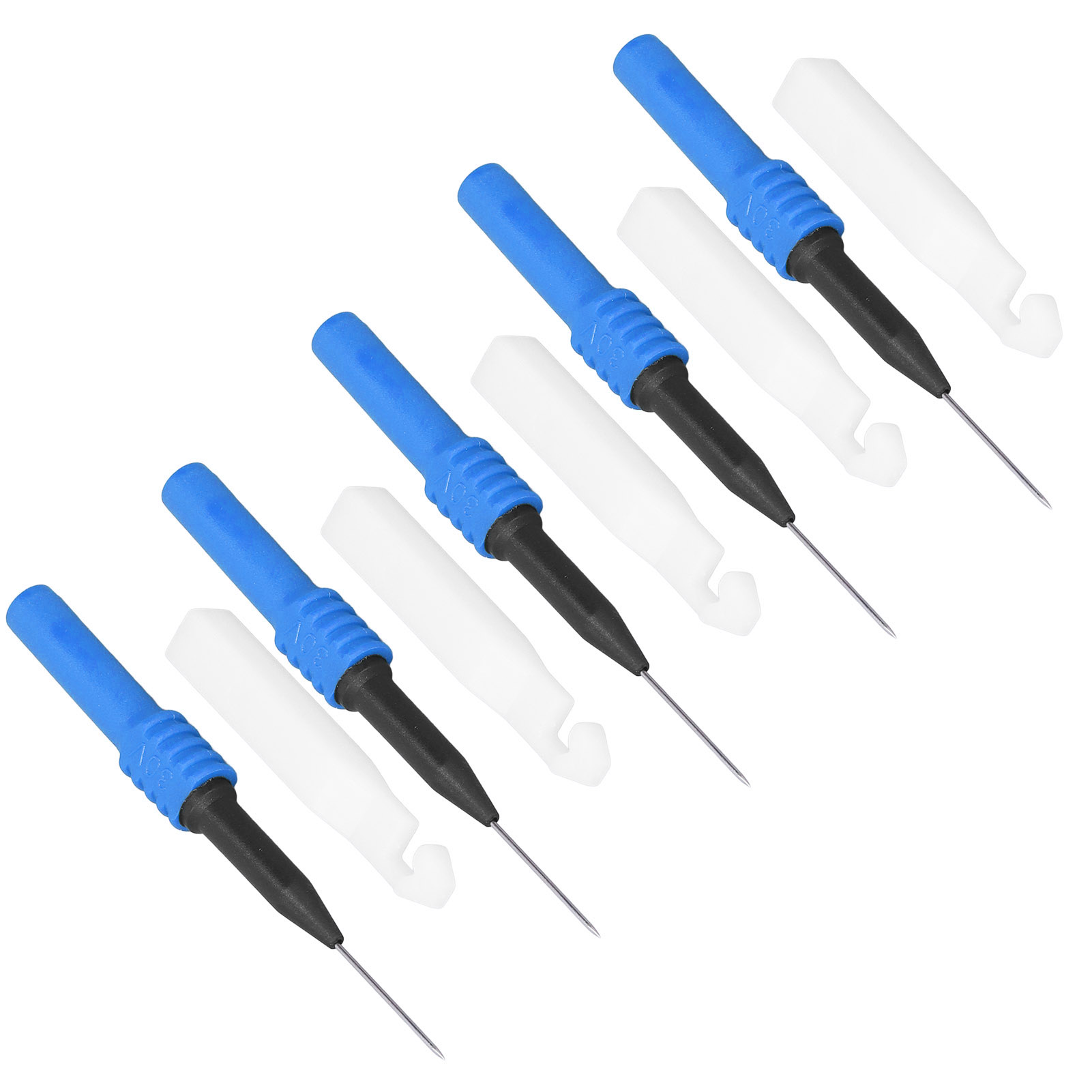 Set Mit 5 Testelektroden (0,7 Mm Bohrnadeln) Mit Schutzhülle, Testzubehör Für Multimeter (blau).