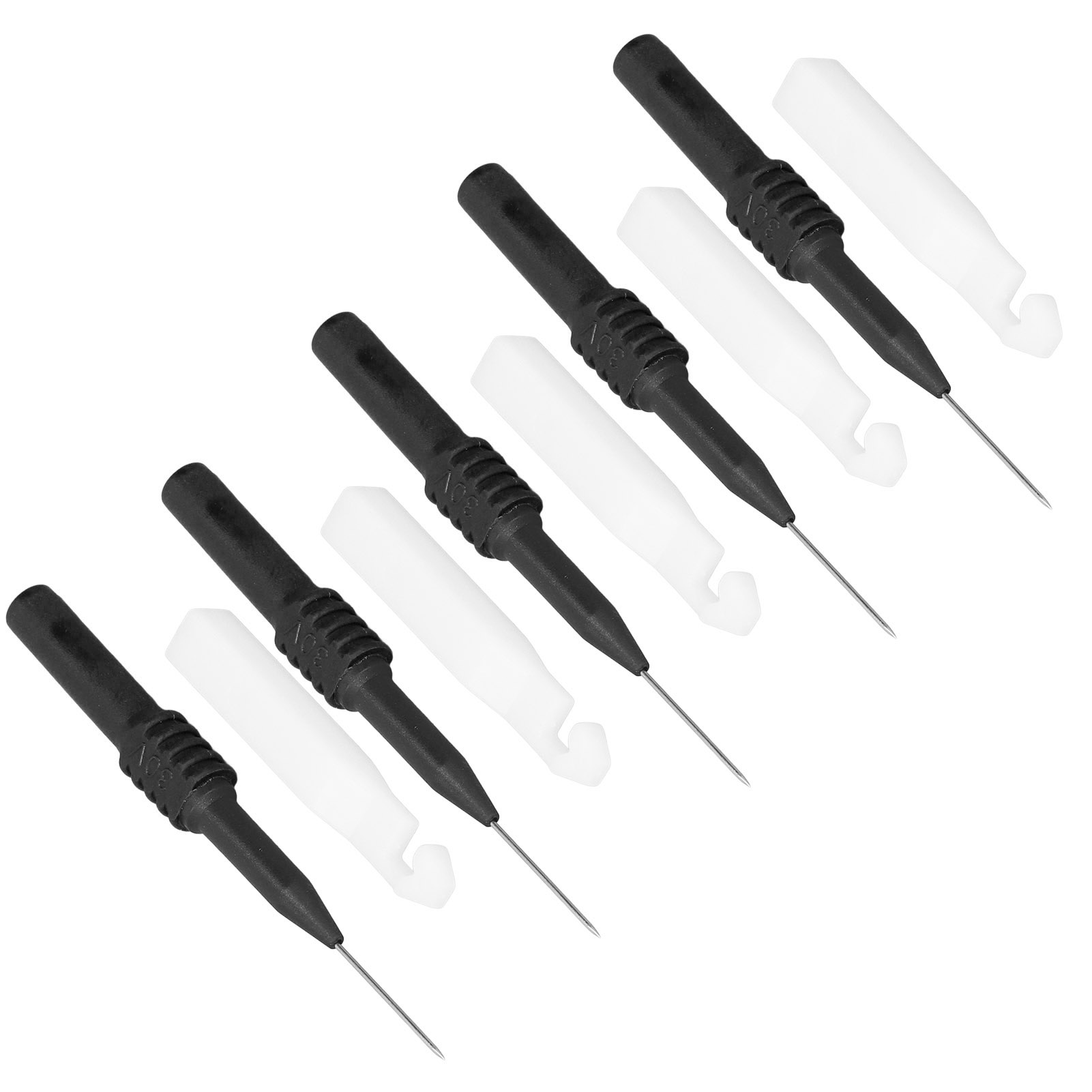 Set Mit 5 Testelektroden (0,7 Mm Bohrnadeln) Mit Schutzhülle, Für Multimeter (schwarz).