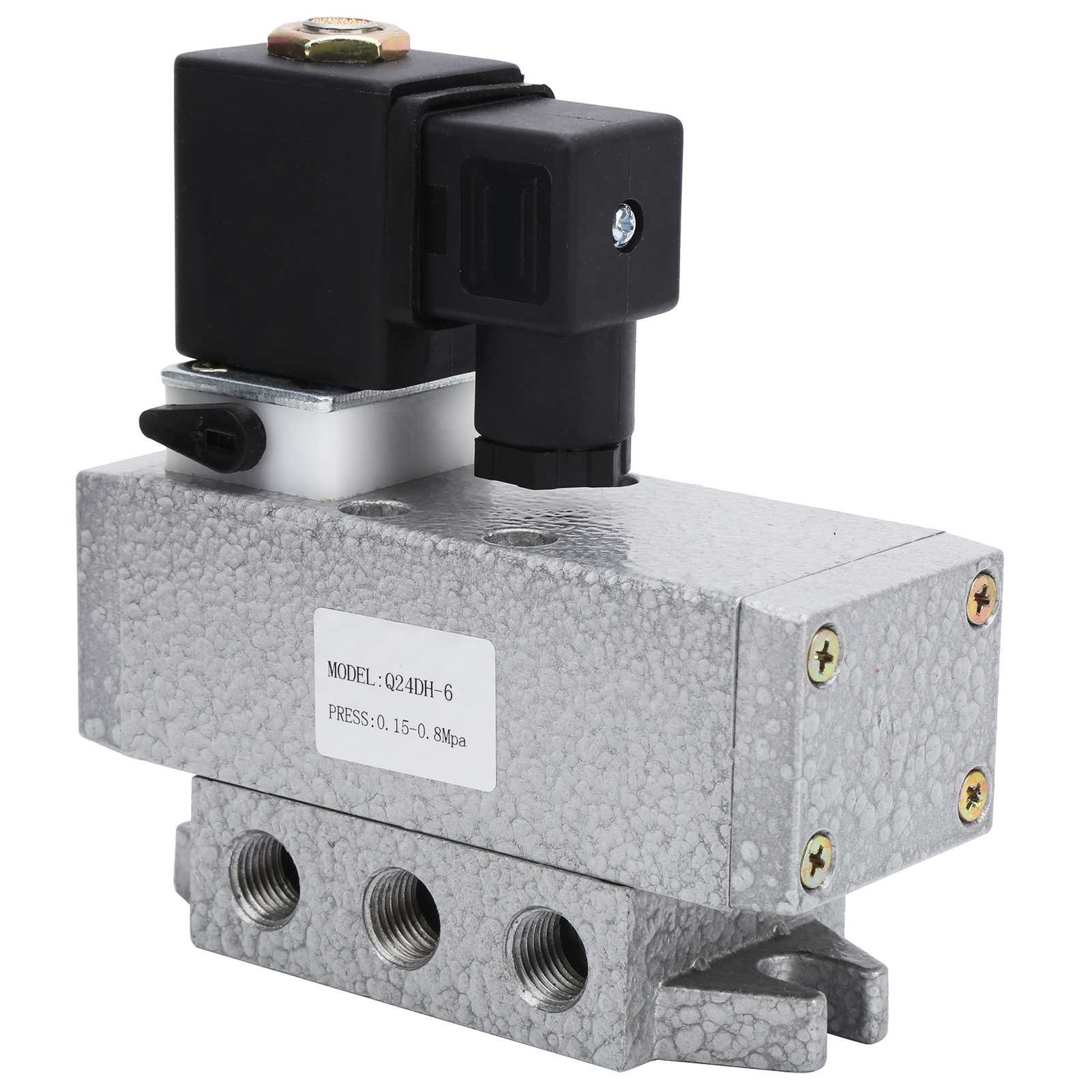 G1/8" 2-positionen 4-wege-magnetventil, Einfachwirkend, Verteiler Q24dh-6dc24v