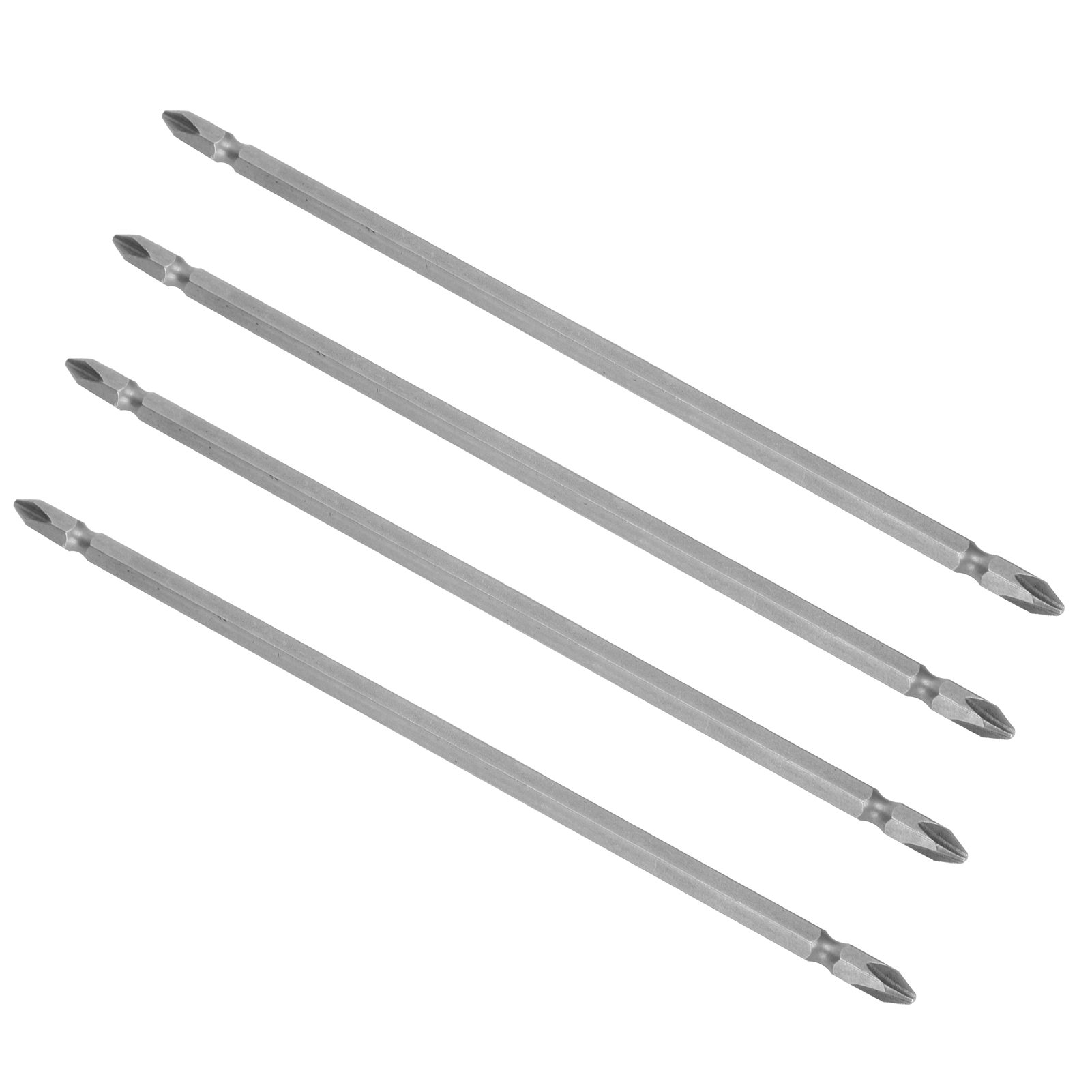 Set Mit 10 Doppel-kreuzschlitzschraubendreherbits S1/4 200 Mm Für Elektrische Schraubendreher