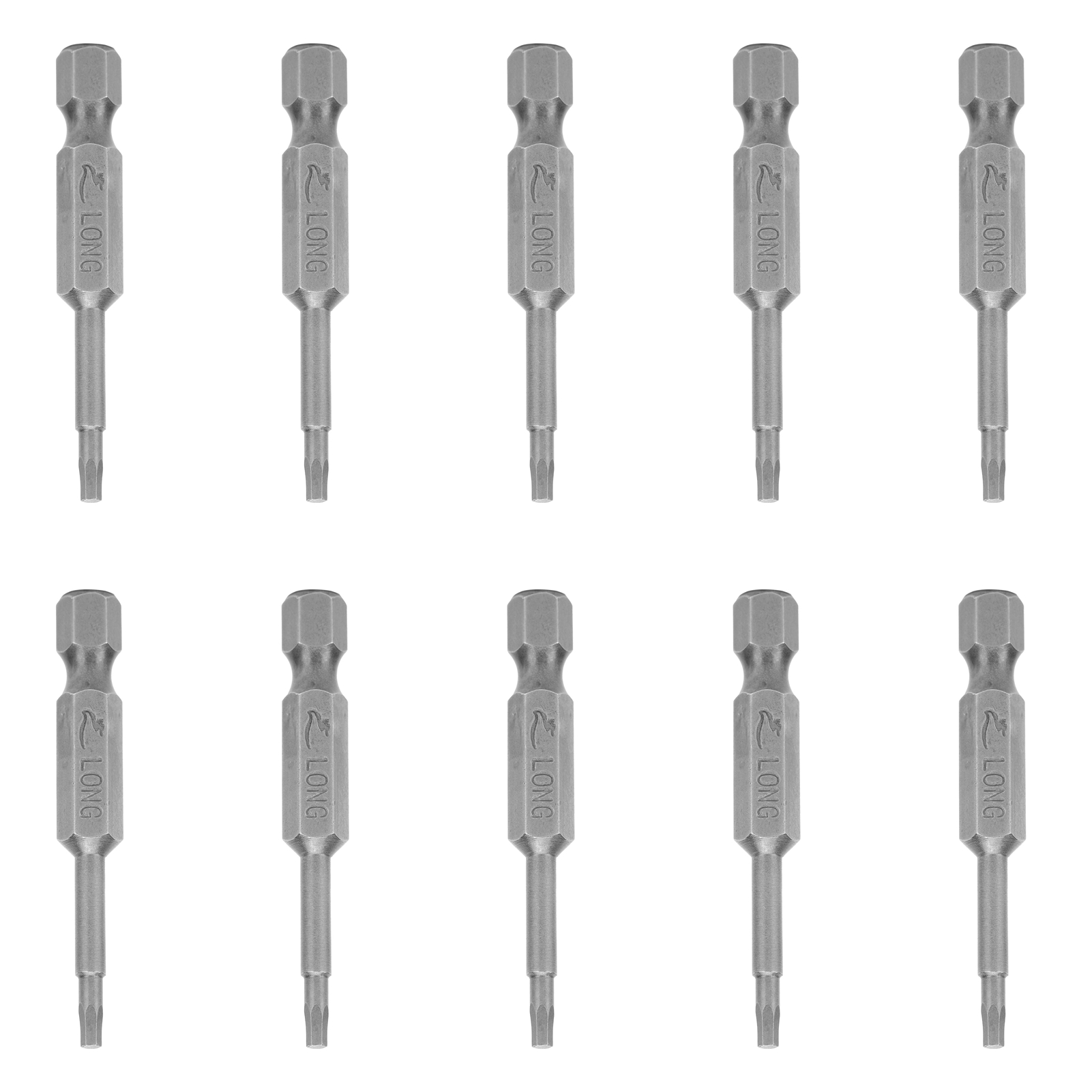 Packung Mit 10 Gehärteten 2-mm-magnet-sechskant-elektroschraubendreherbits