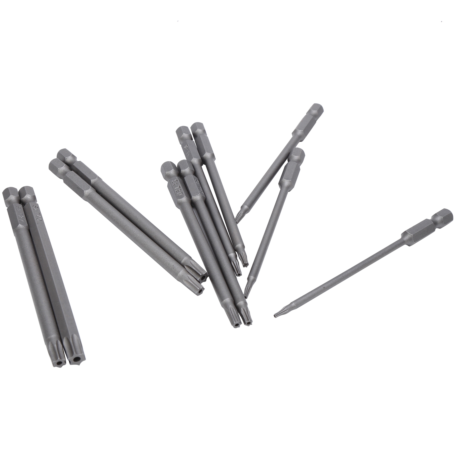 Set Mit 11 Hohlen Pentalobe-schraubendreherbits Für Elektrische Bohrmaschinen, 75 Mm