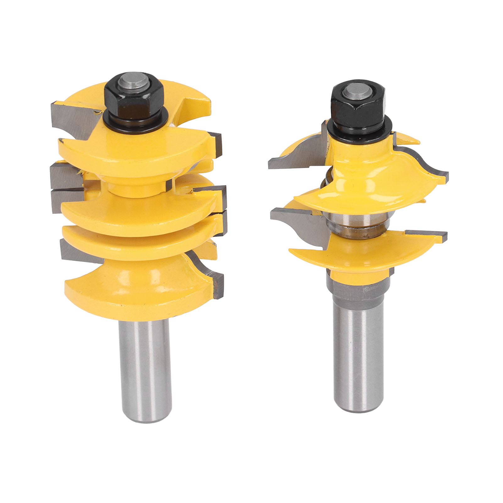 Set Mit 2 Verstellbaren Zapfenschneidern Aus Kohlenstofflegierungsstahl Für Eingangstüren, Für Pfosten Und Riegel, 1/2-zoll-schaft