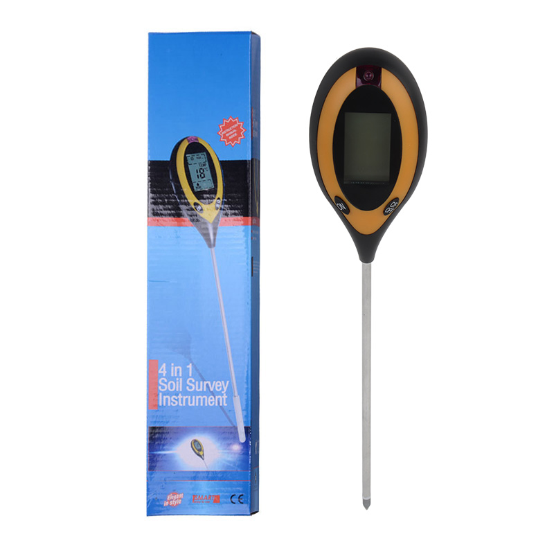 Bodentester, Ph-meter, Feuchtigkeitssensor, Licht- Und Temperatursensor, Led-anzeige Für Den Garten (englisch)
