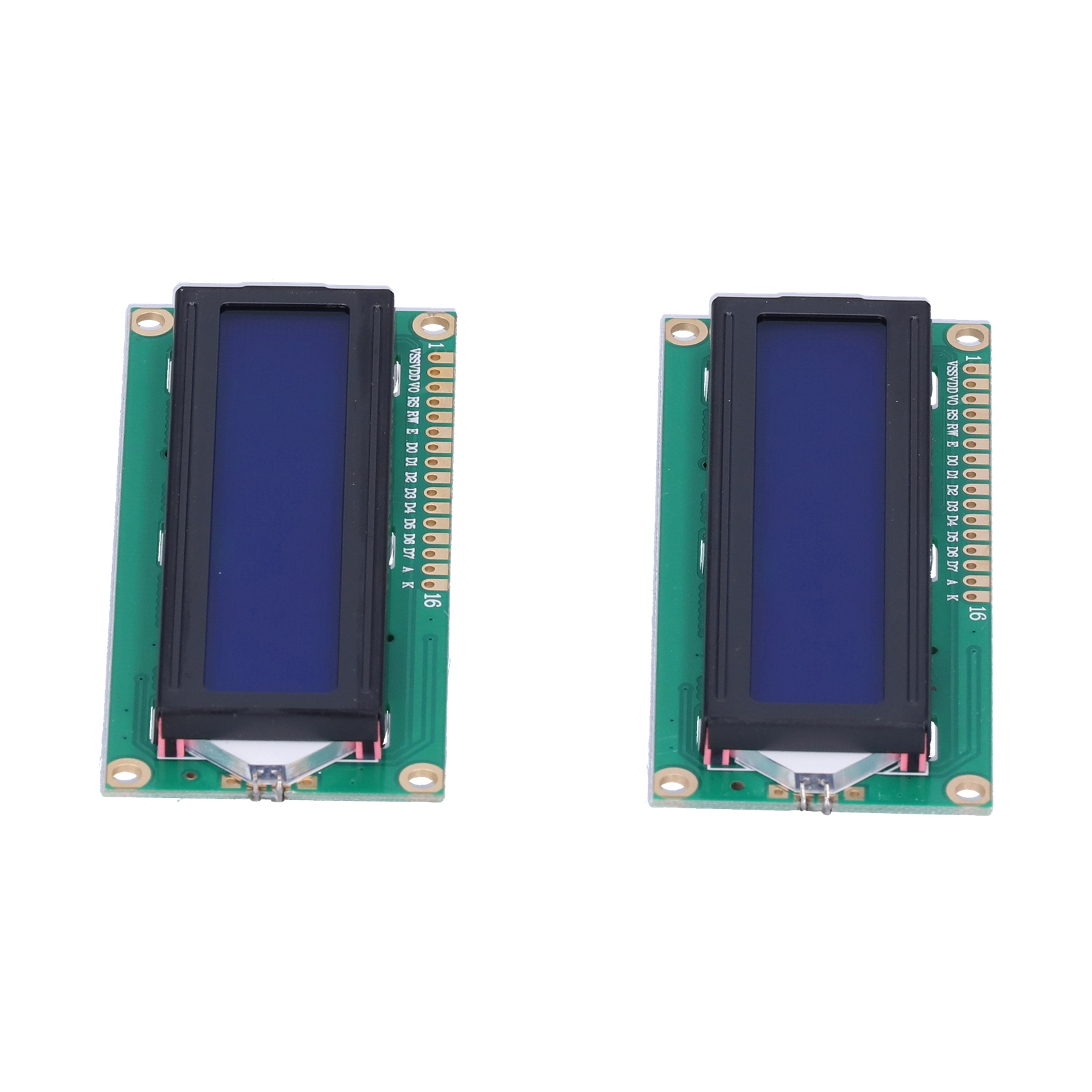 2 Ein-chip-mikrocomputermodule Mit Lcd-bildschirm, Zubehör Für Roboter, Test Und Entwicklung, Dc5v 1602