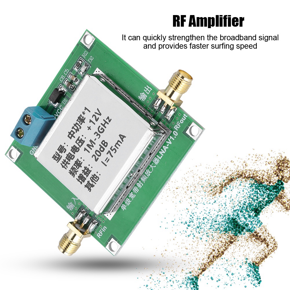 Rauscharmes Breitband-hf-verstärkermodul (lna): Signalverstärkung Von 1 Bis 3000 Mhz Und 2,4 Ghz (20 Db) Für Hf- Und Vhf/uhf-bänder.