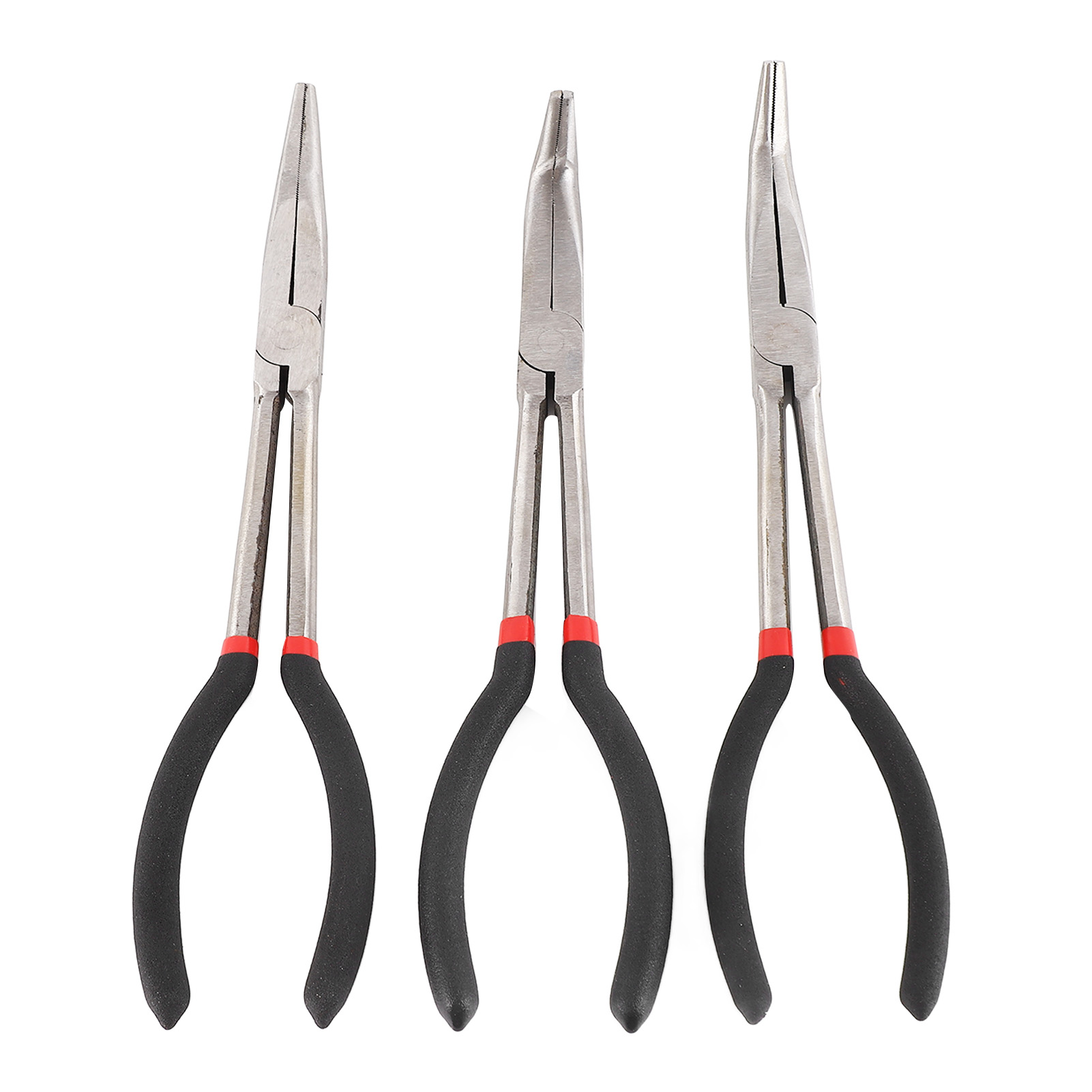 Dreiteilige Spitzzange, 28 Cm (11 Zoll), Stahl, 45° Und 90°