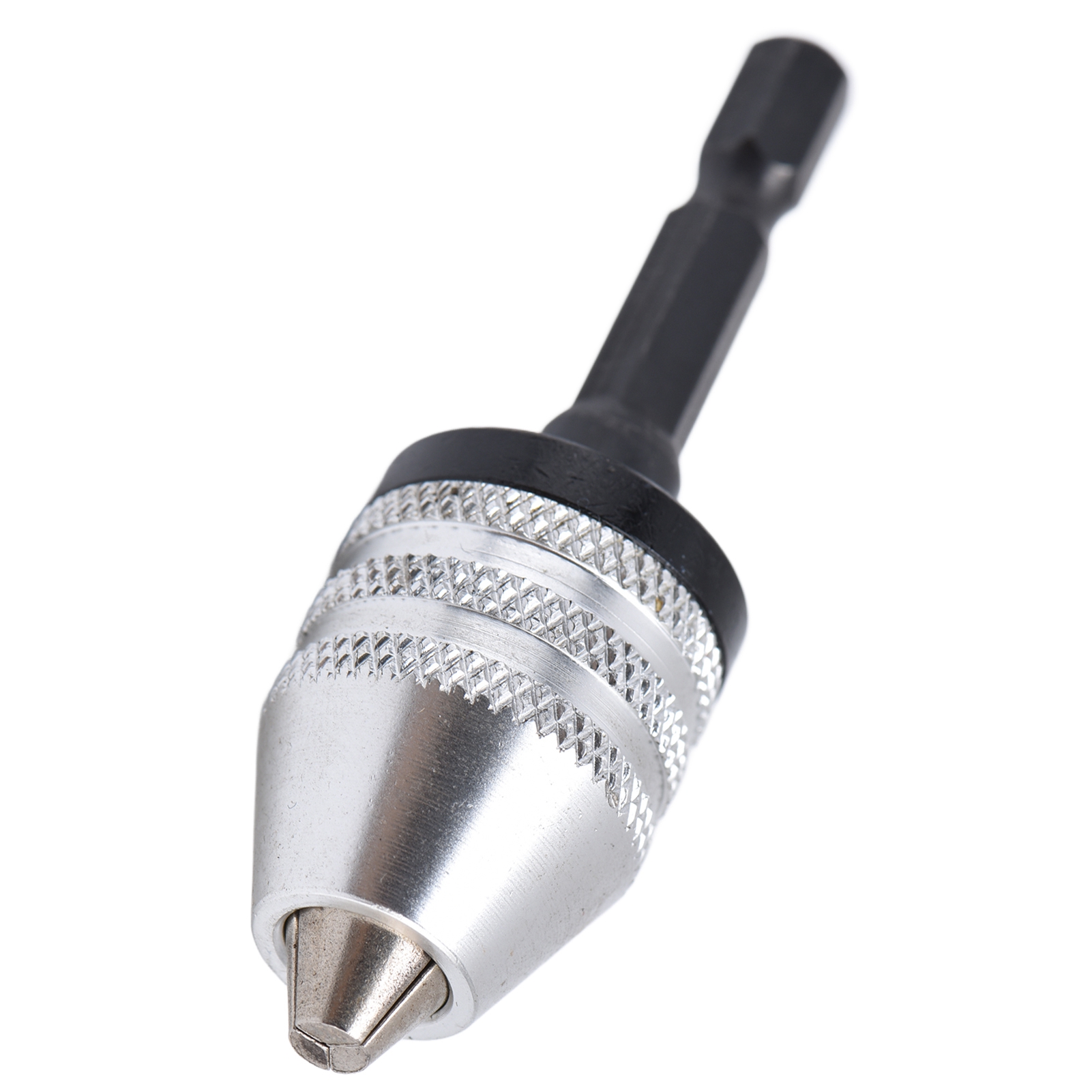 Adapter/konverter Für Schnellspannbohrfutter, 3-backen, 1/4"-sechskantschaft, Schlagschrauberbits, 0,3 Bis 6,5 Mm, Silber