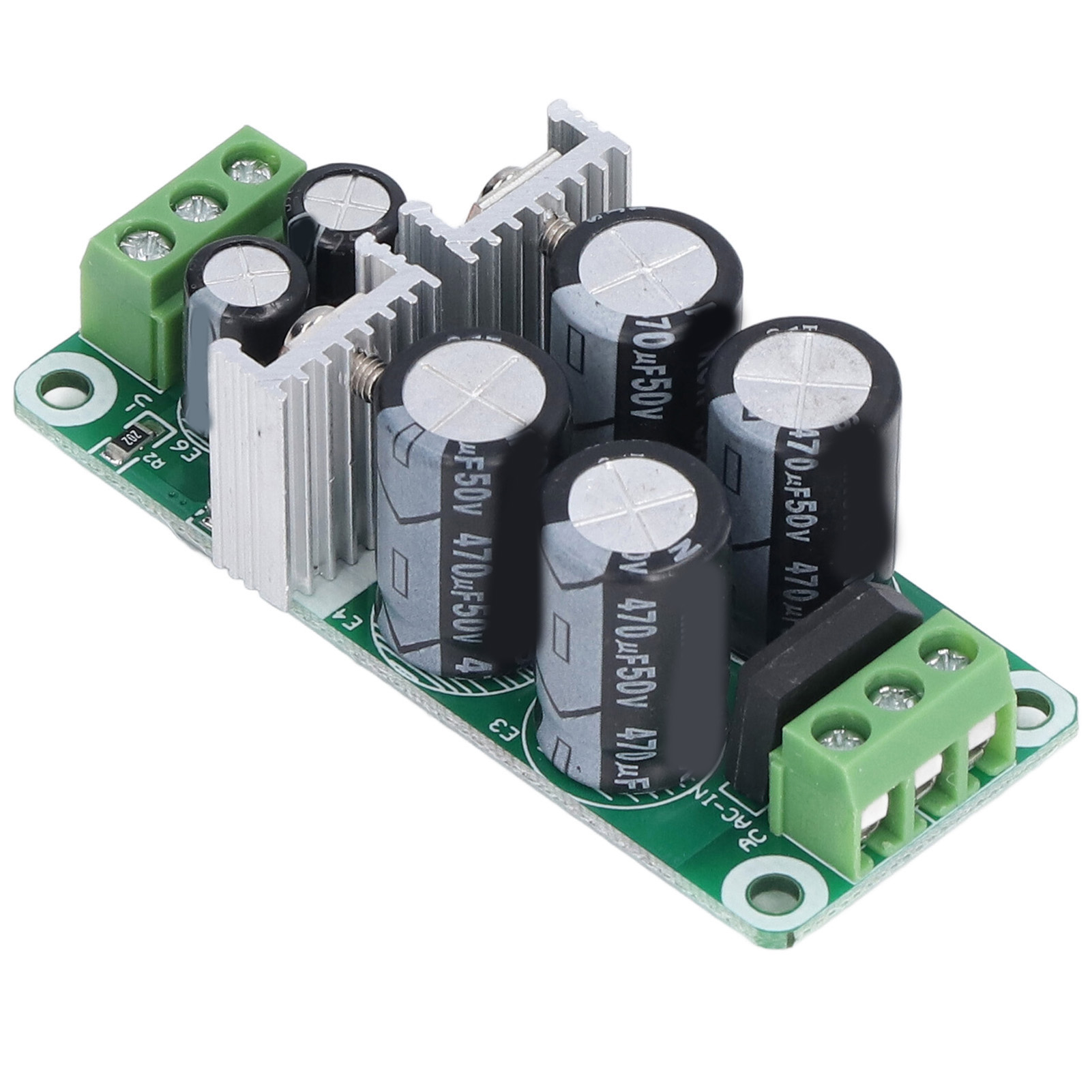 12v 470µf Spannungsregler Mit Dualer Versorgung, Operationsverstärker Und Positivem/negativem Gleichrichter Auf Filterplatine