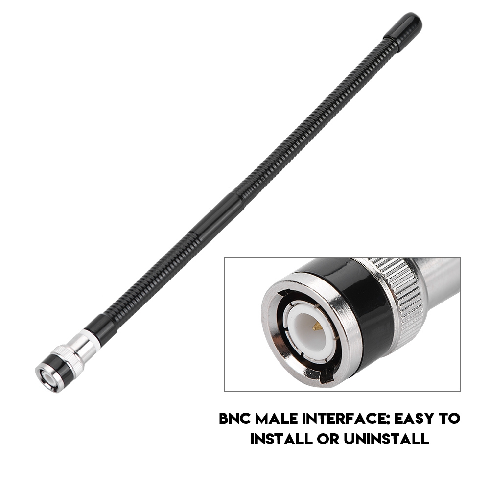 Flexible 27-mhz-antenne Für Walkie-talkies, Bnc-stecker (männlich), Für Zweiwegfunkgeräte.