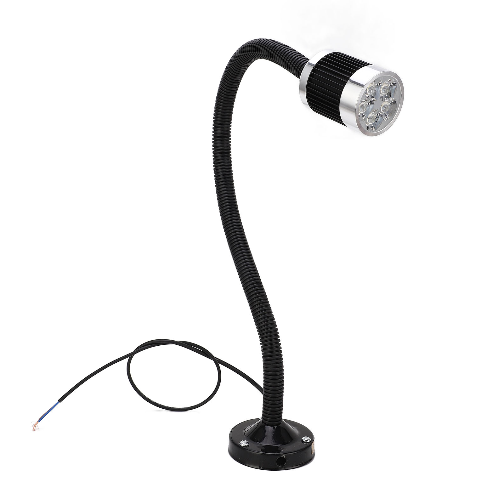 Industrielle Led-arbeitsleuchte Mit Schwanenhals Und Rundem Magnetfuß, Für Cnc-werkzeugmaschinen Und Drehmaschinen, 220 V Wechselstrom, 5 W
