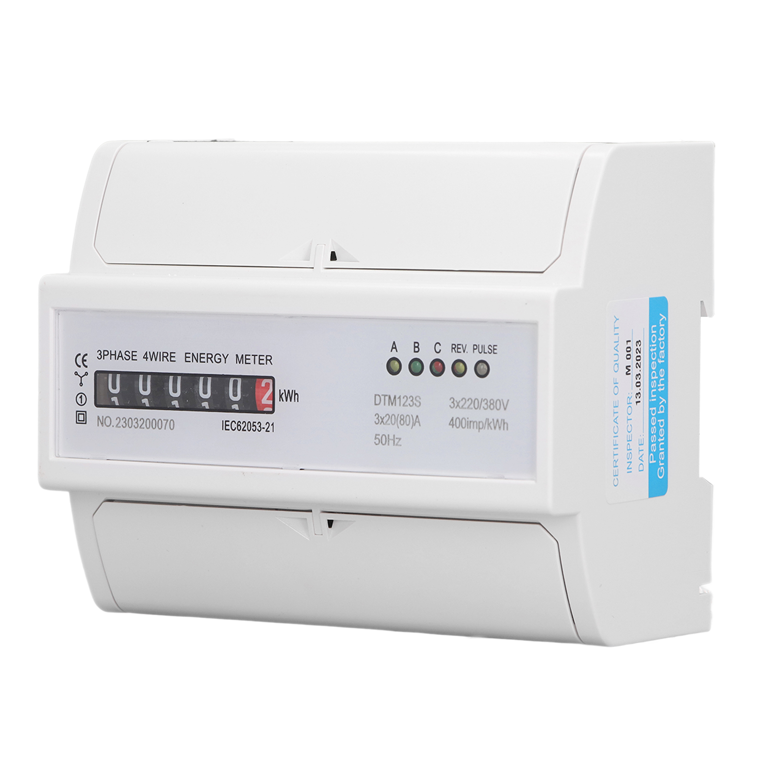 Dreiphasen-digitalstromzähler, 7-polig, Din-schienenmontage, 220 V Oder 380 V, 20 A Bis 80 A