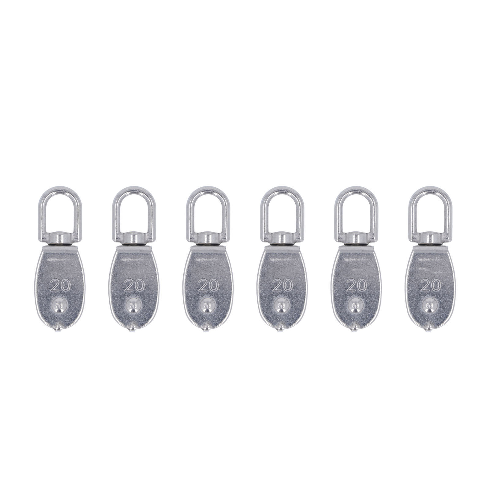 M20 75 Kg Edelstahl-drehrolle Mit M7-federhaken (6er-packung)