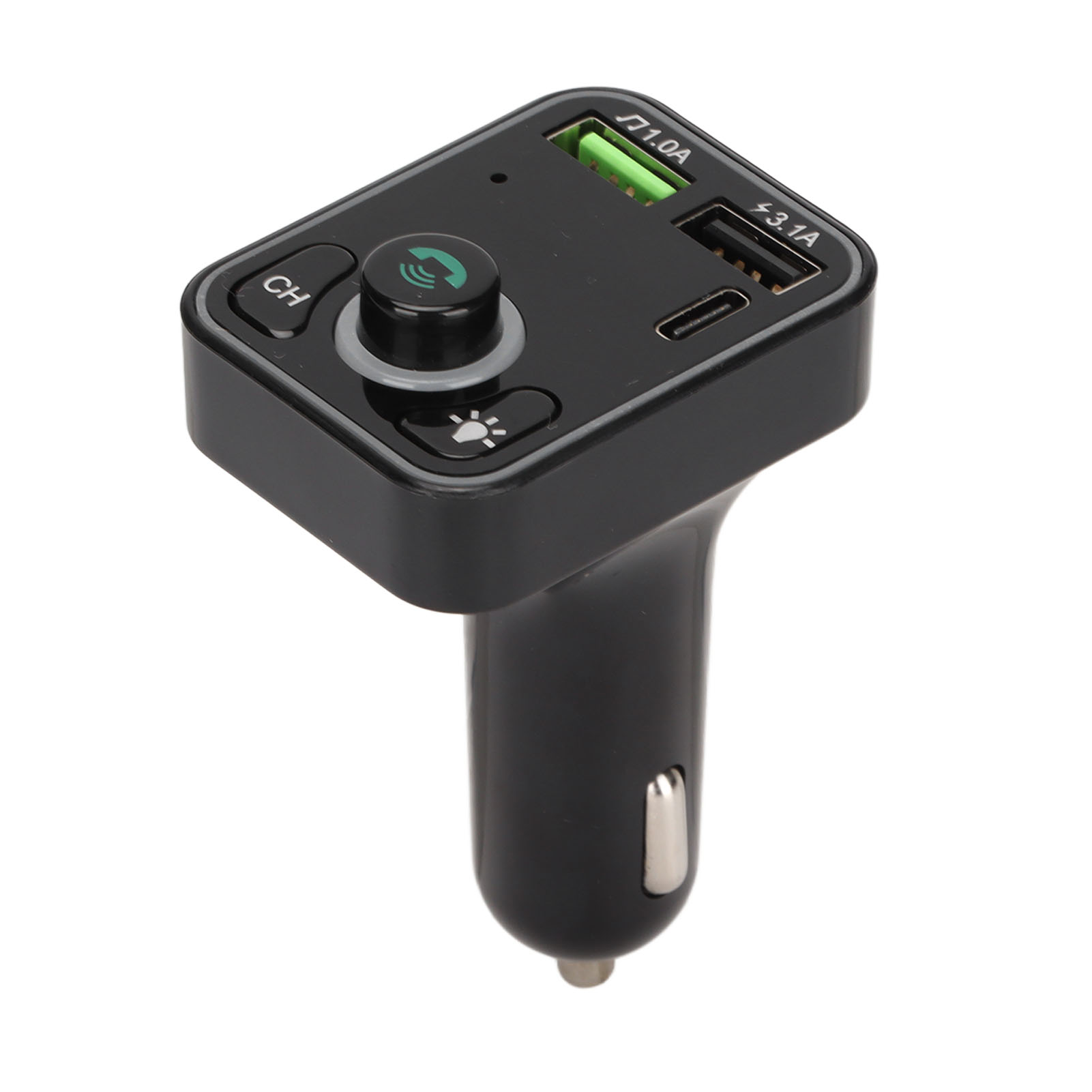 Mini-kfz-ladegerät-adapter, Kompatibel Mit Usb-speicherkarten, Bluetooth Und Led-bildschirm, 12 V Dc