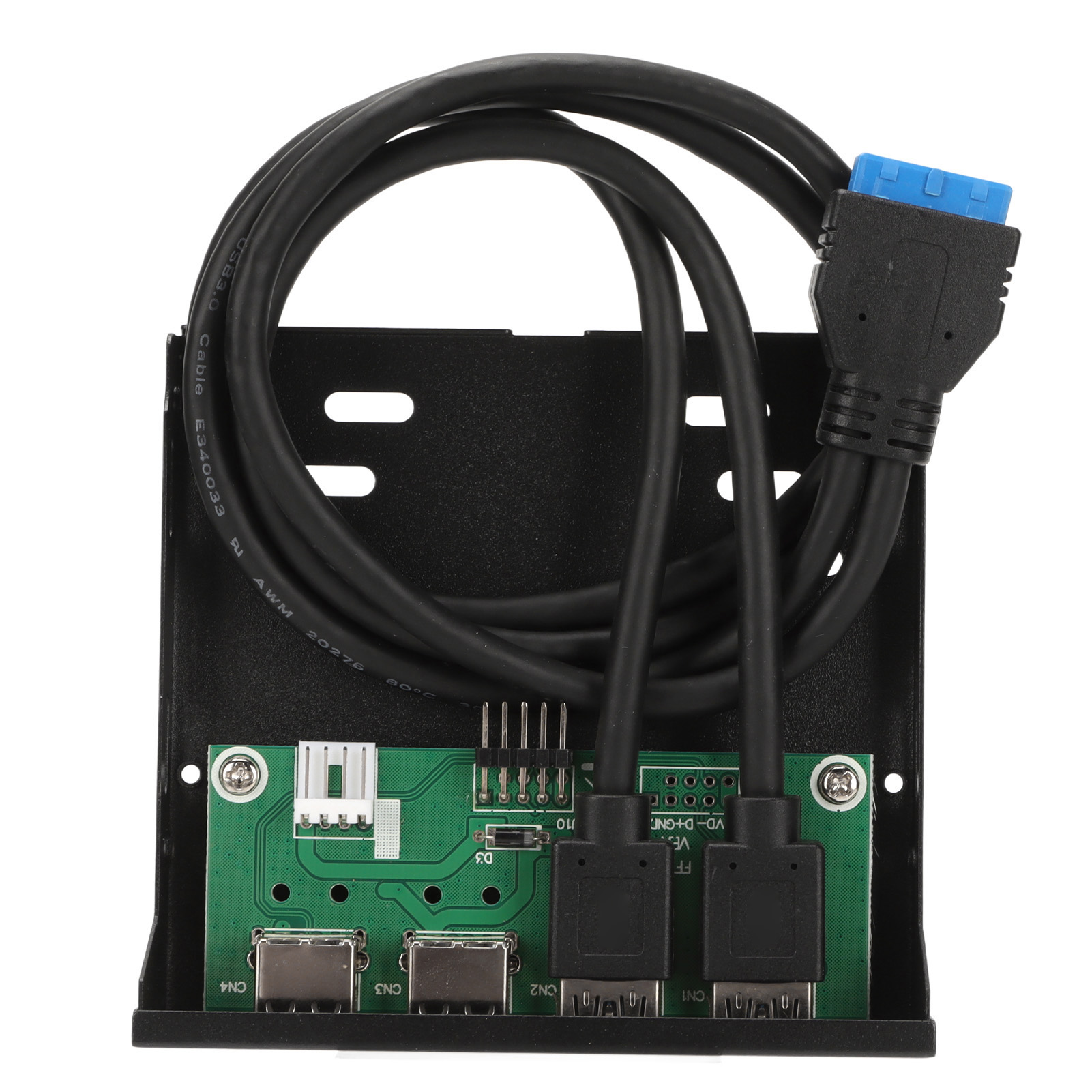 Hochgeschwindigkeits-usb-3.0-hub Mit 4 Ports An Der Vorderseite (3,5 Zoll) Mit Internem Desktop-pc-adapter Und 3,5-zoll-diskettenlaufwerksschacht