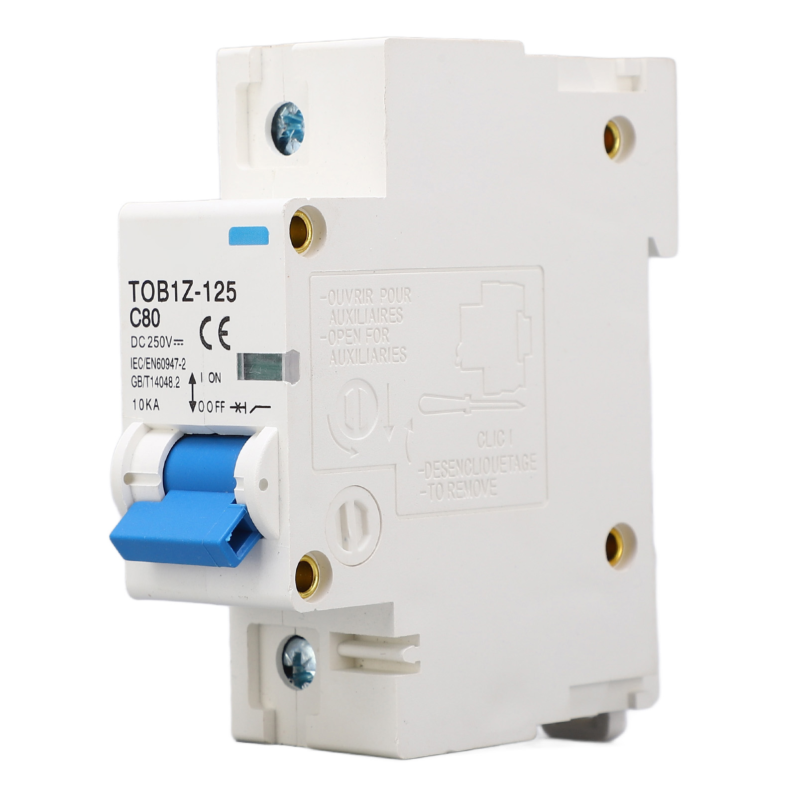 Einphasiger Miniatur-leistungsschalter Pa66, 10 Ka Schaltvermögen, Stabil Und Kompakt, Für 250 V Dc, 80 A Photovoltaikanlagen