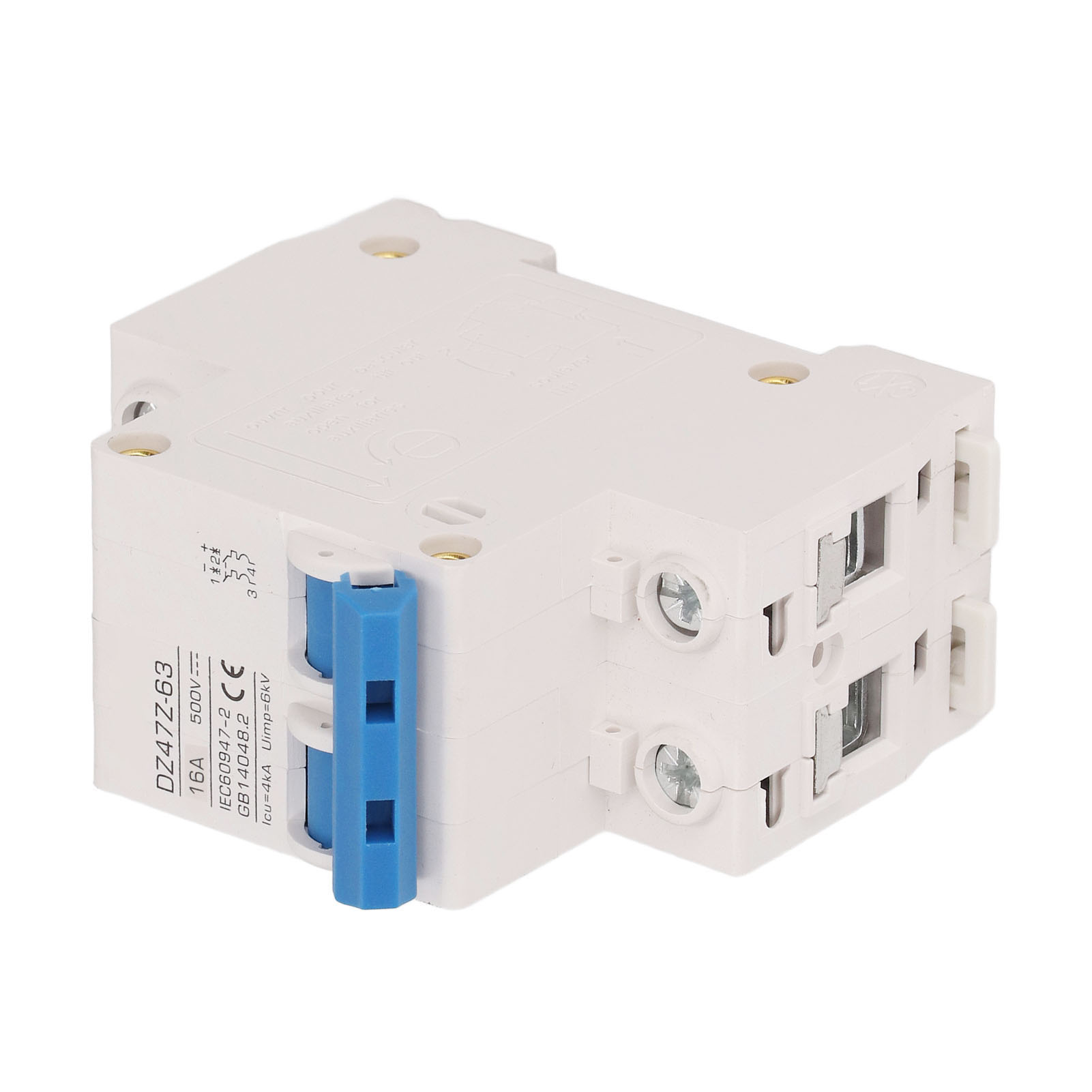 Miniatur-2p-gleichstrom-leistungsschalter 4 Ka Icu 6 Kv Uimp Mit Schneller Auslösung Für Solar-photovoltaikanlagen, Kleiner 500-v-16-a-gleichstrom-leistungsschalter