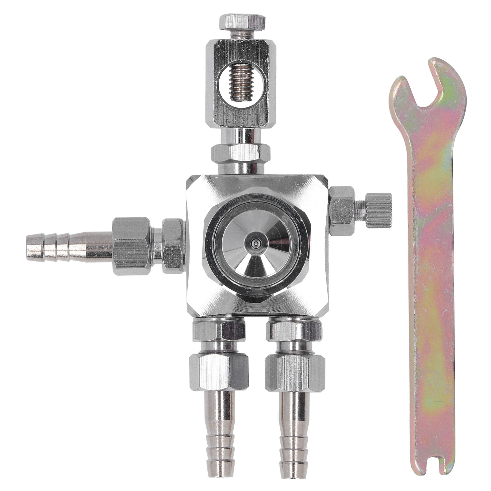 St-6 1,0 Mm Automatische Mini-farbspritzpistole Aus Edelstahl Für Landwirtschaft Und Garten