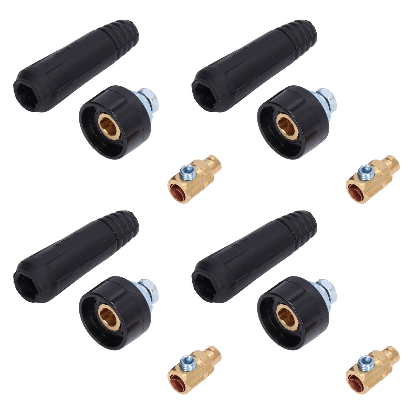 Packung Mit 10 Schnellverbindern Für Wig-schweißkabel, Stecker Und Buchsen, Eu-standard, 10–25 V
