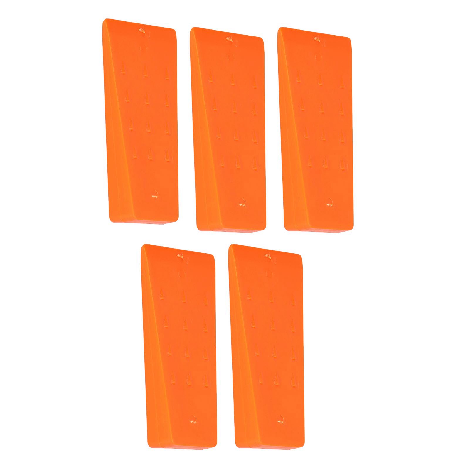Set Aus 5 Keilen Mit Spikes Zum Fällen Von Bäumen, Aus Orangefarbenem Abs, Korrosionsbeständig Und Mit Solider Befestigung, Für Kettensägen.