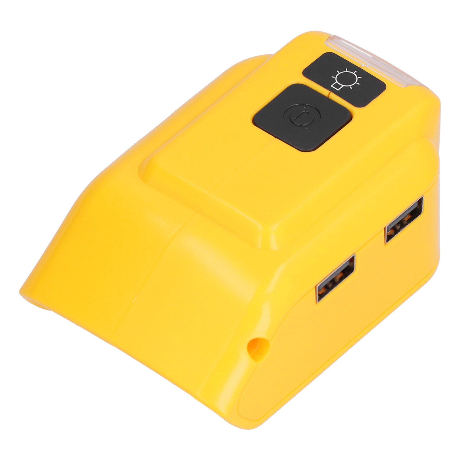 Akkuladegerät-adapter Mit Led-arbeitsleuchte Für 14v-22v Usb-ladegerät Und 12v Dc-ausgang (dcb090) Mit 12v Dc-anschluss