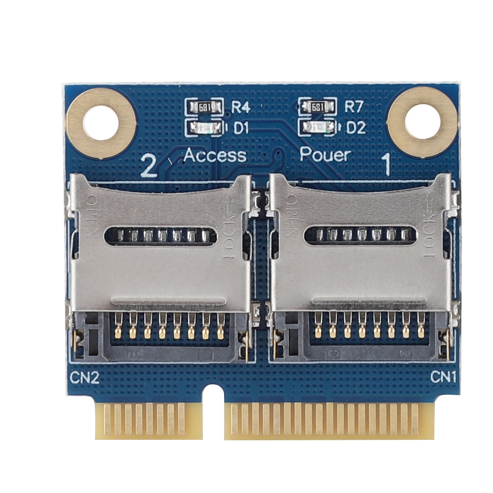Mini-pcie-zu-dual-micro-sd-speicherkarten-adapter-erweiterungskarte